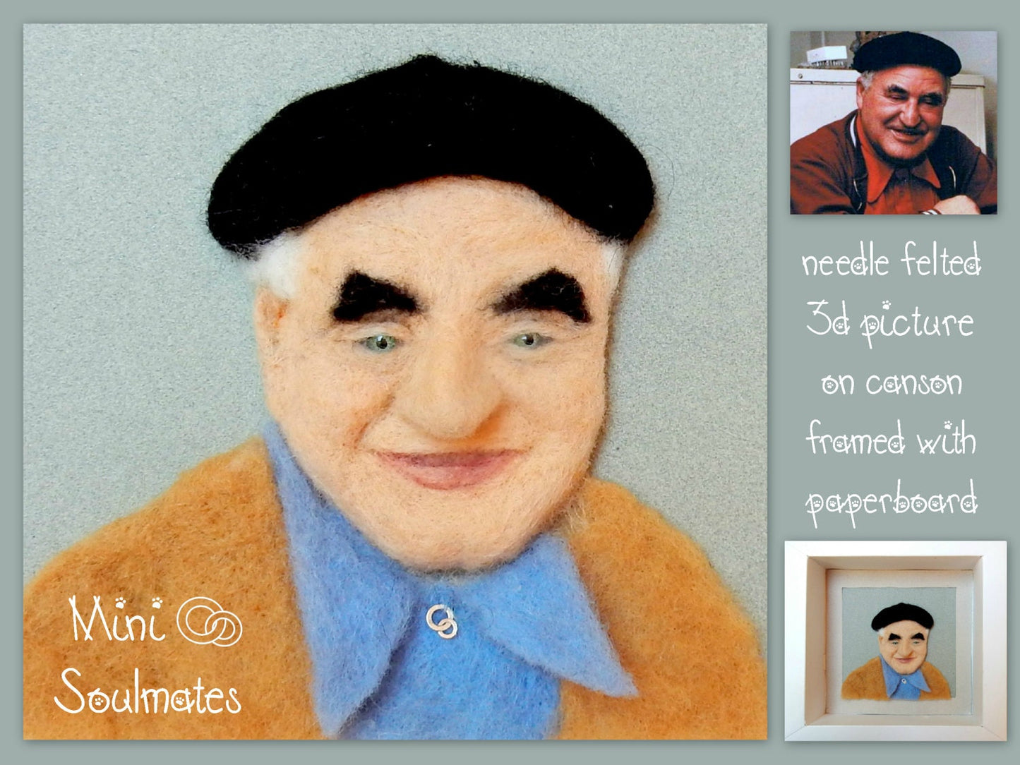 3d art portrait wool replica