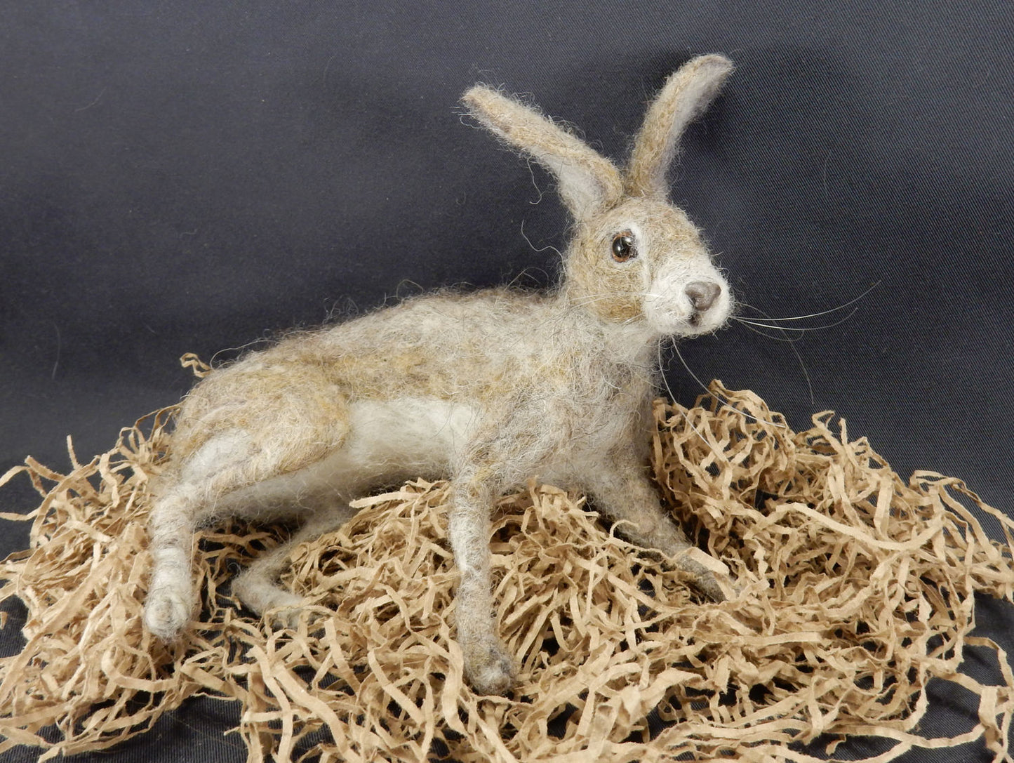 needle-felted hare Easter decoration