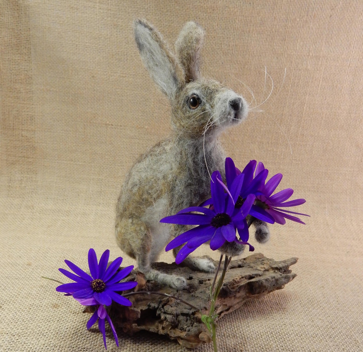 needle-felted hare Easter decoration