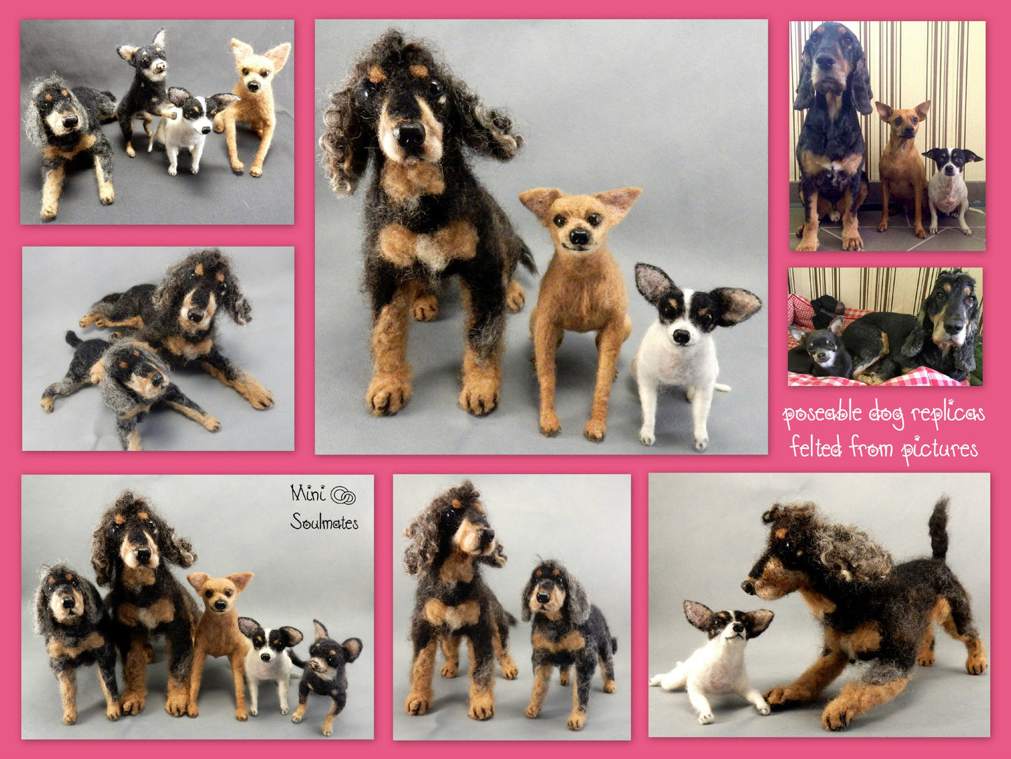 Cocker Spaniel needle felted dog soft sculpture