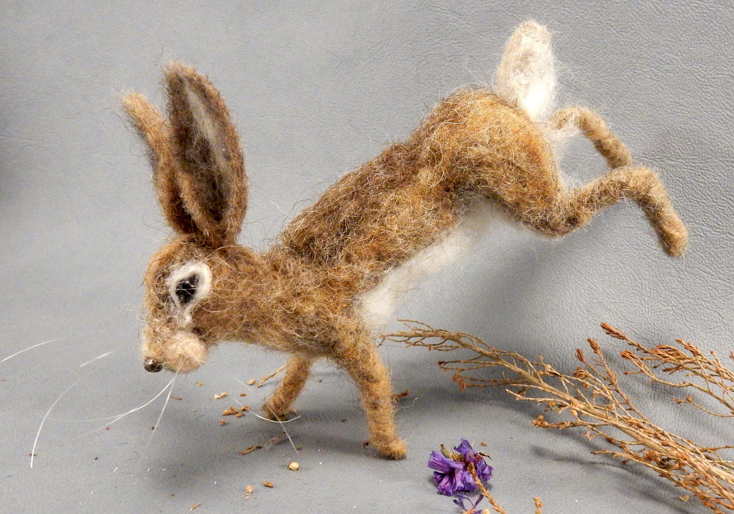 needle-felted hare Easter decoration