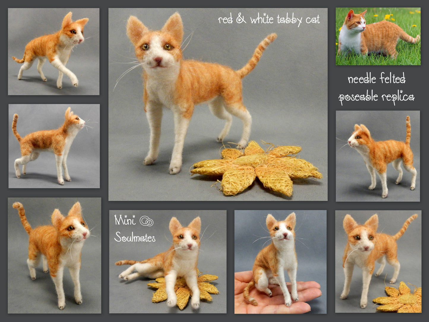 Custom cat replica red tabby cat