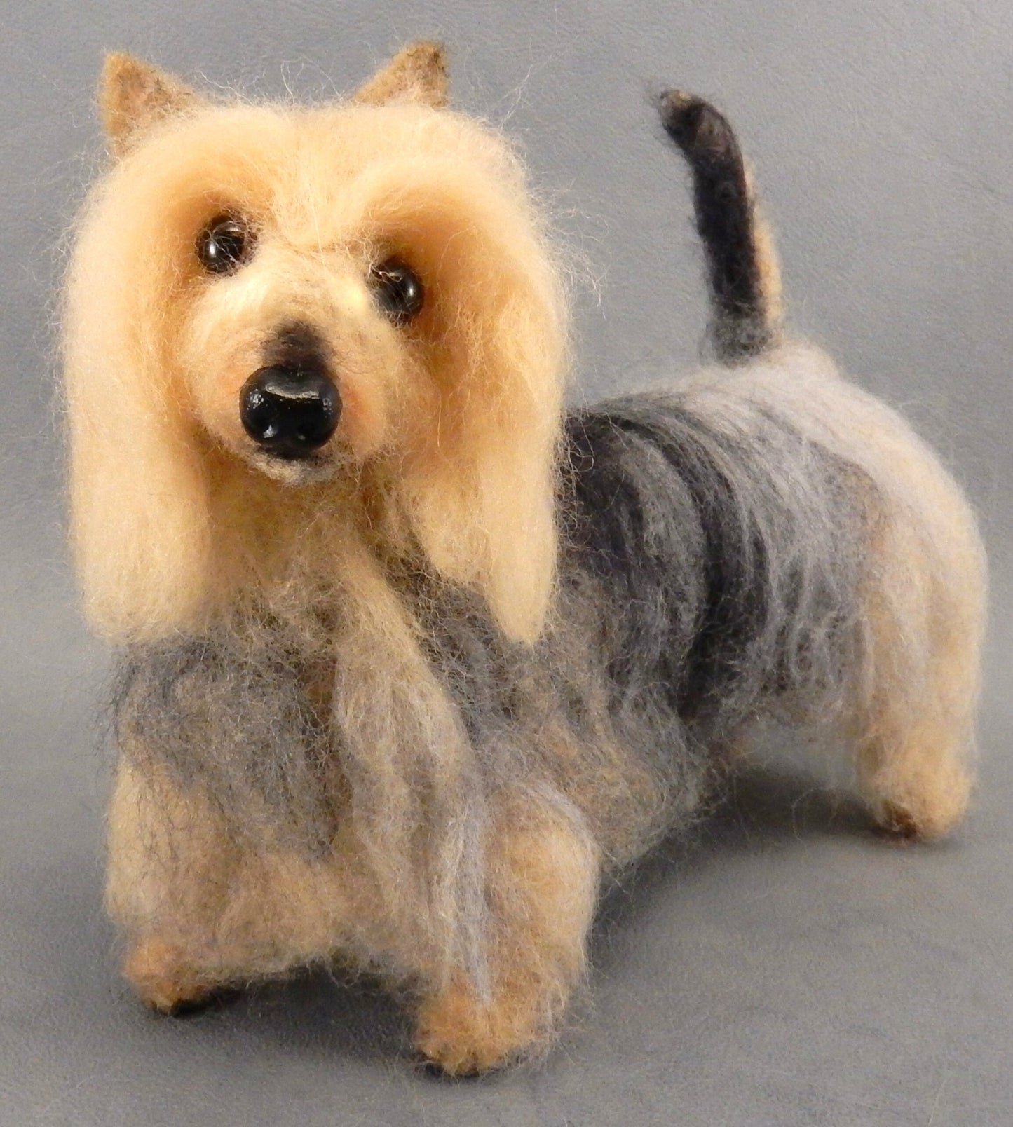 Australian Silly Terrier - Silky Terrier effigy needle-felted dog
