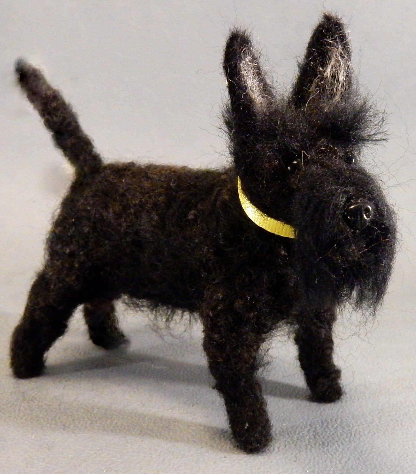needle-felted dog replica Scottish Terrier