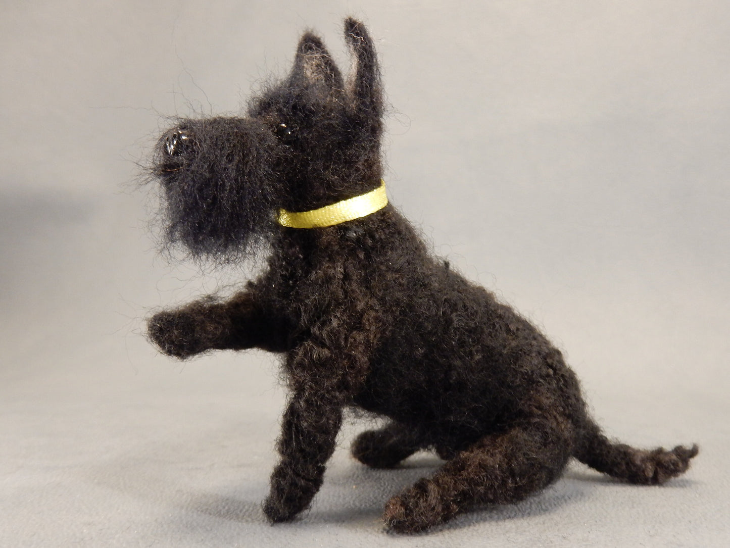 needle-felted dog replica Scottish Terrier