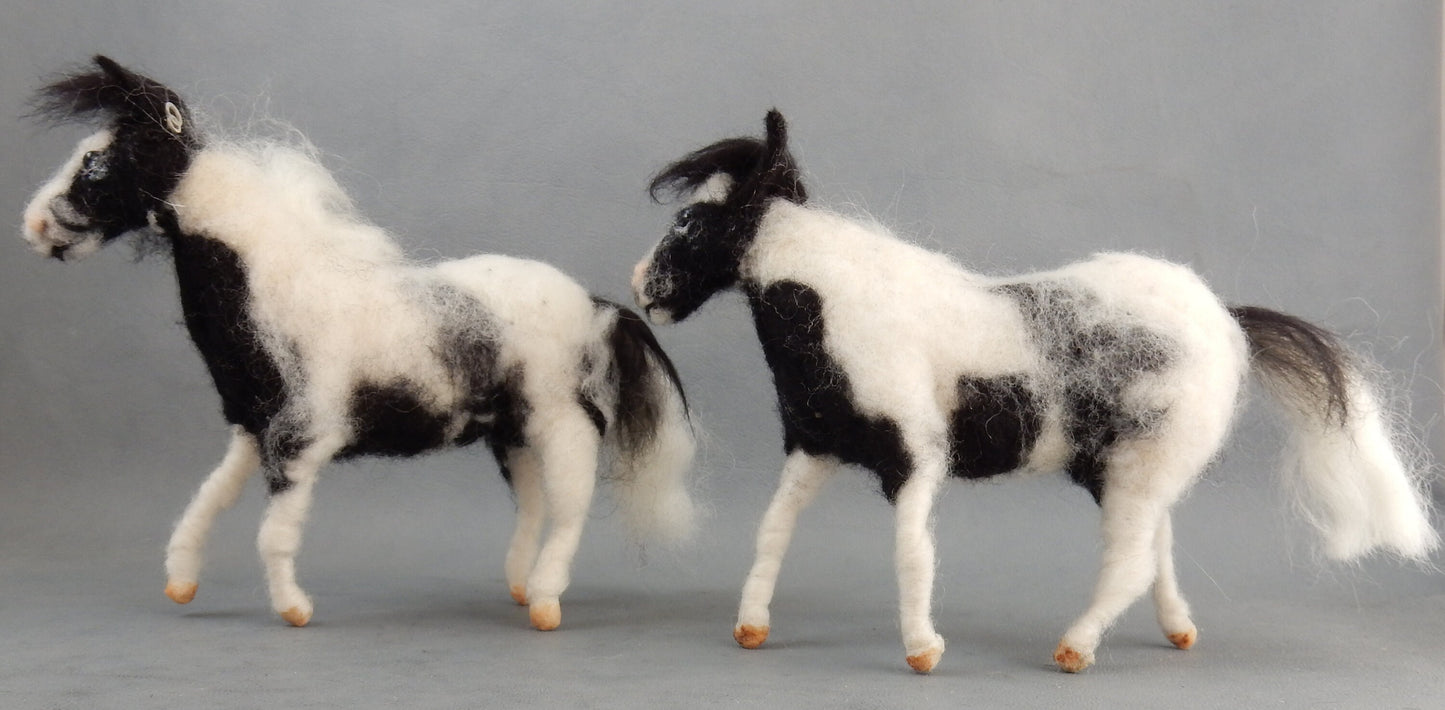needle-felted horse Criollo miniature