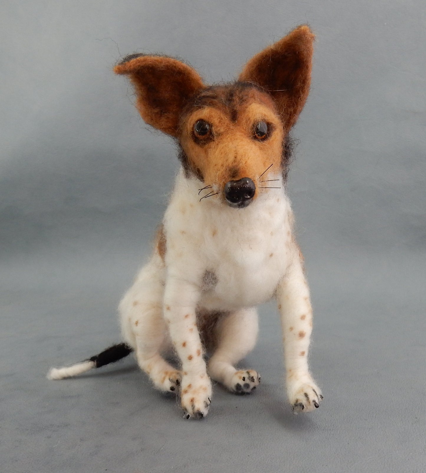 Jack Russell Terrier custom dog replica 3d dog portrait needle felted