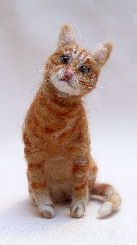 Custom cat replica red tabby cat