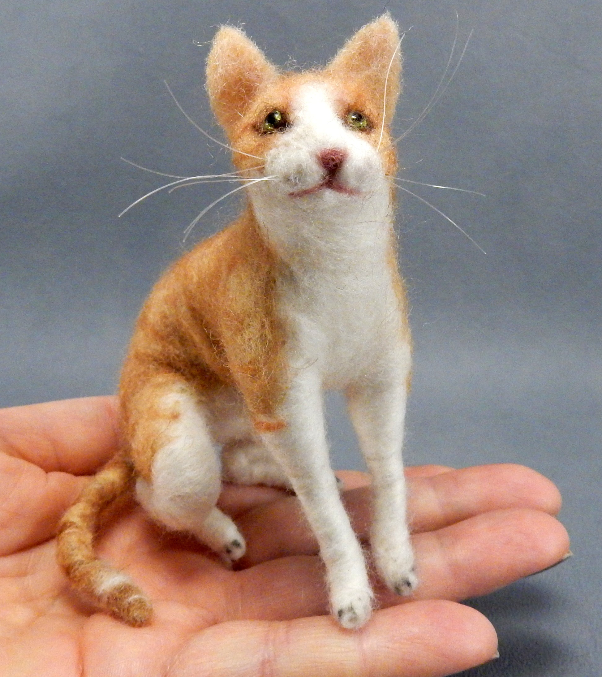 Custom cat replica red tabby cat