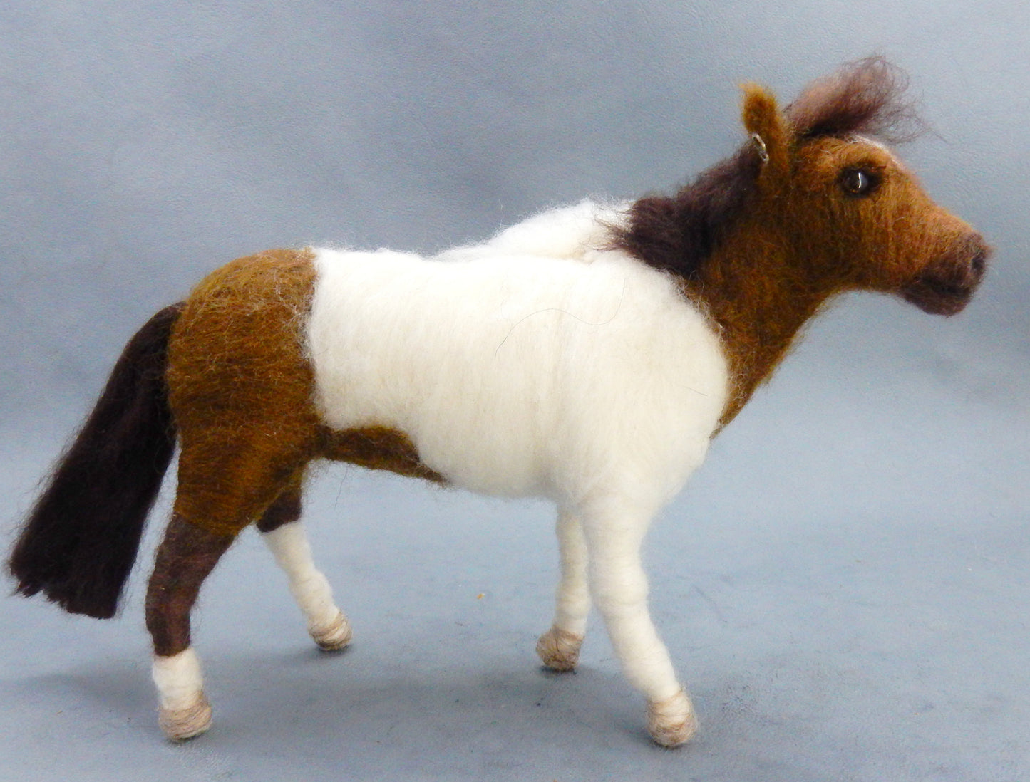 Needle felted Icelandic horse miniature replica