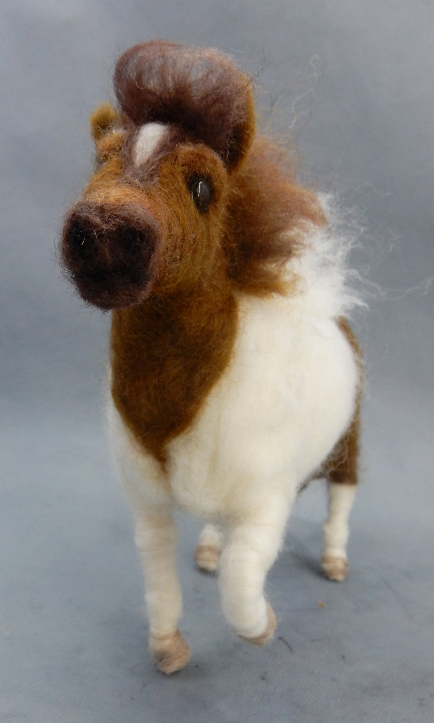 Needle felted Icelandic horse miniature replica