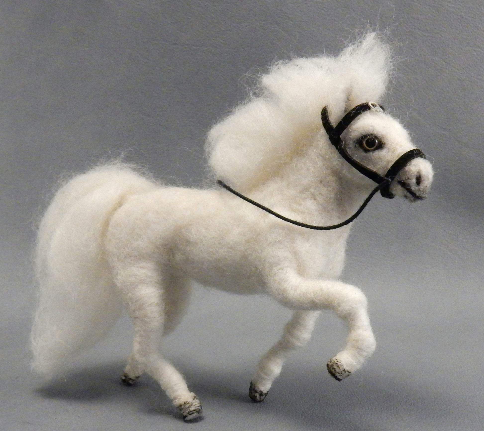 Needle felted Icelandic horse miniature replica