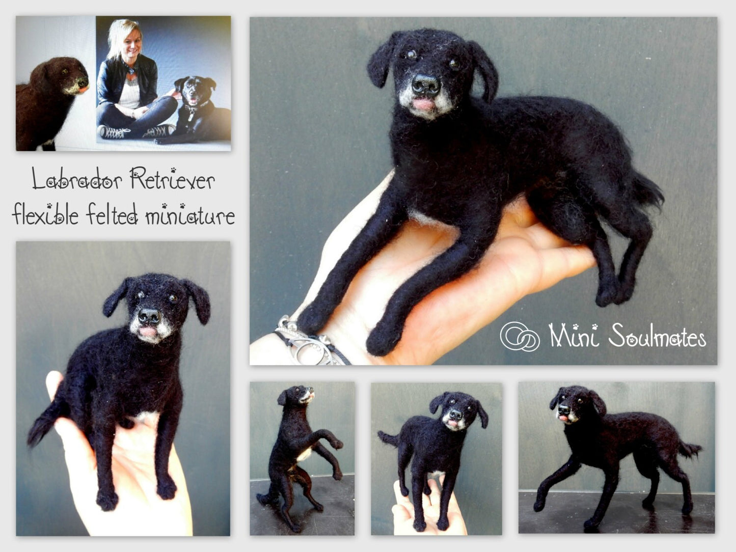 Labrador Retriever needle-felted dog miniature custom dog replicaLabrador Retriever needle felted dog miniature custom dog replica Grea