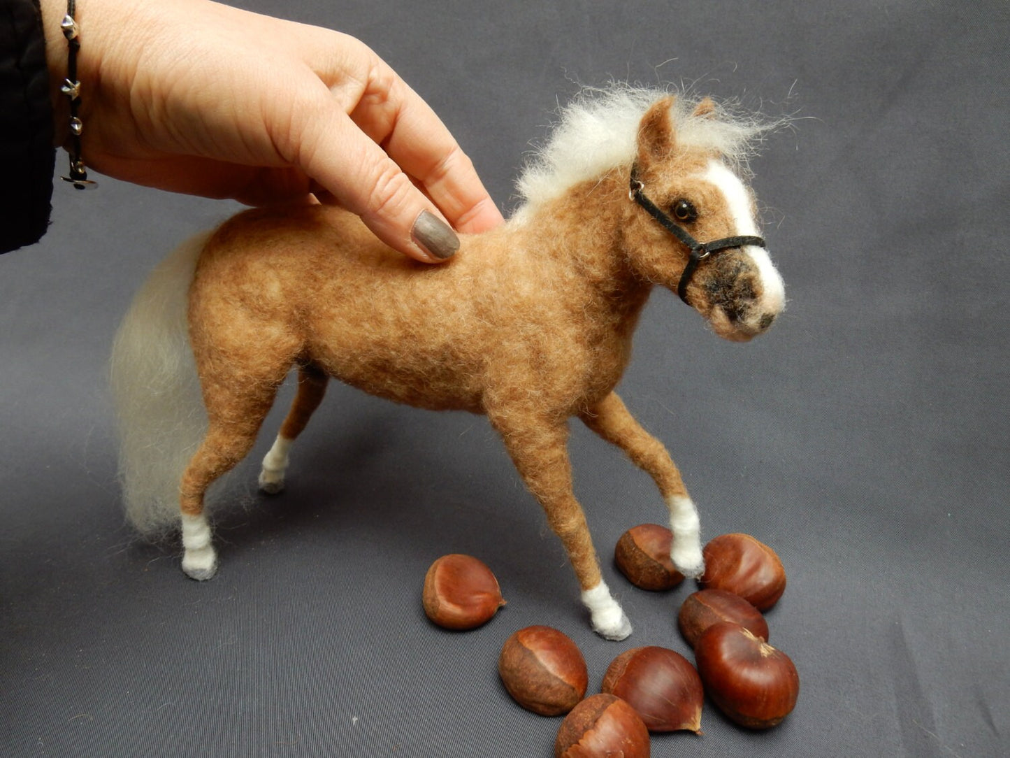 Needle-felted horse replica Arabian horse lover gift