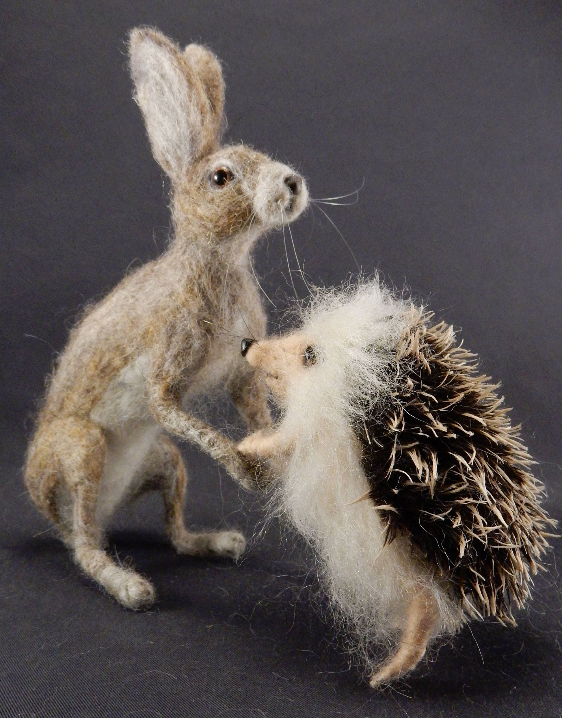 unique hedgehog felting faux taxidermy wool replica