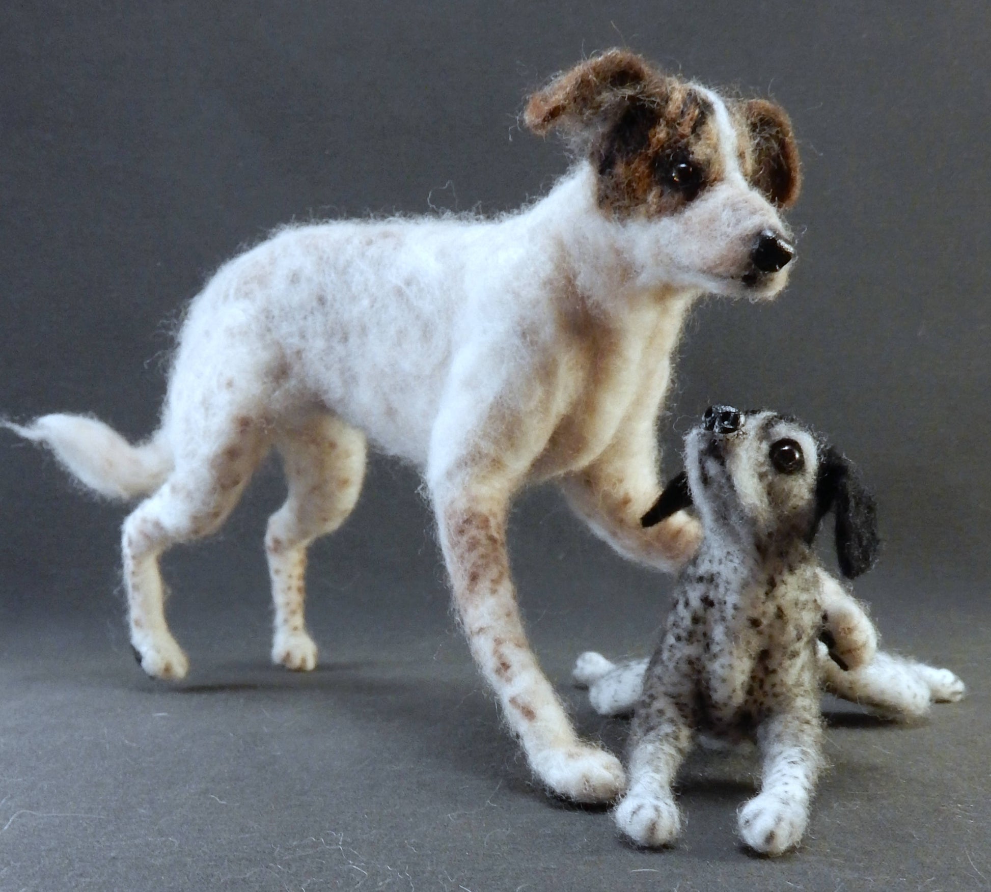 Dalmatian dog needle-felted dog miniature