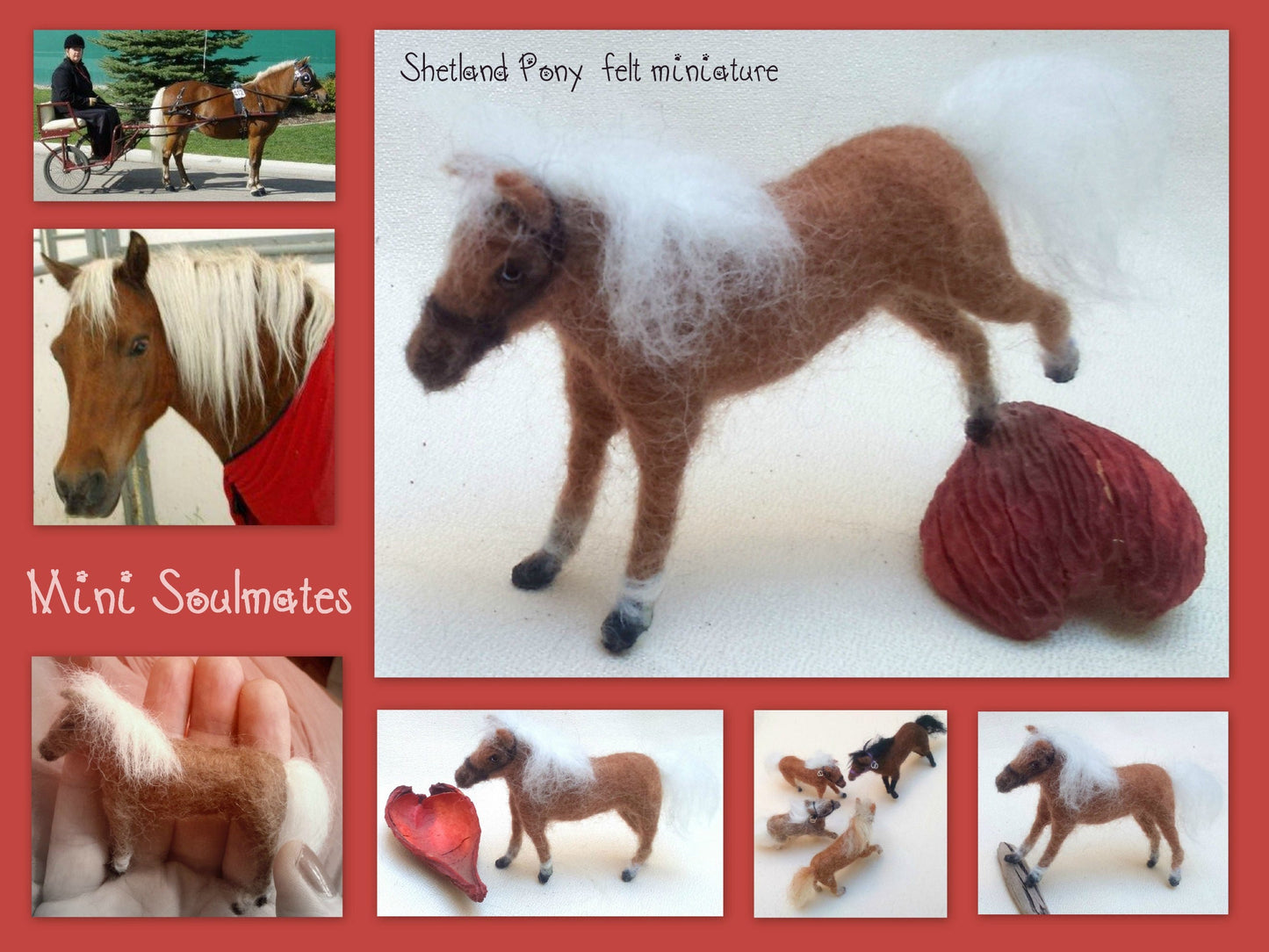 Custom horse lover gift needle felted horse replica