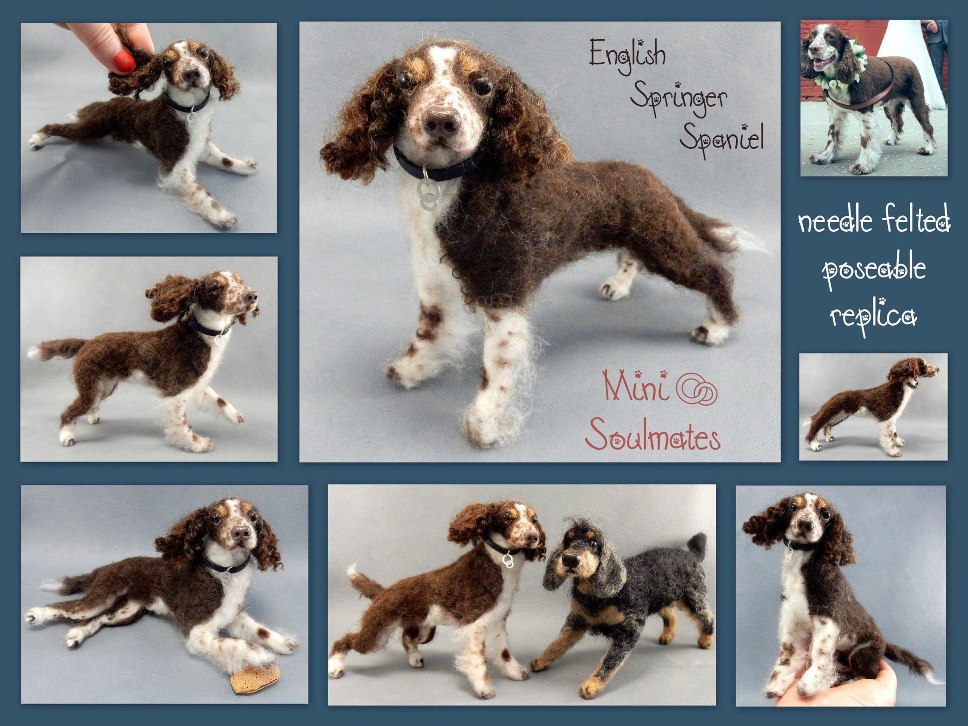 Cocker Spaniel needle felted dog soft sculpture 