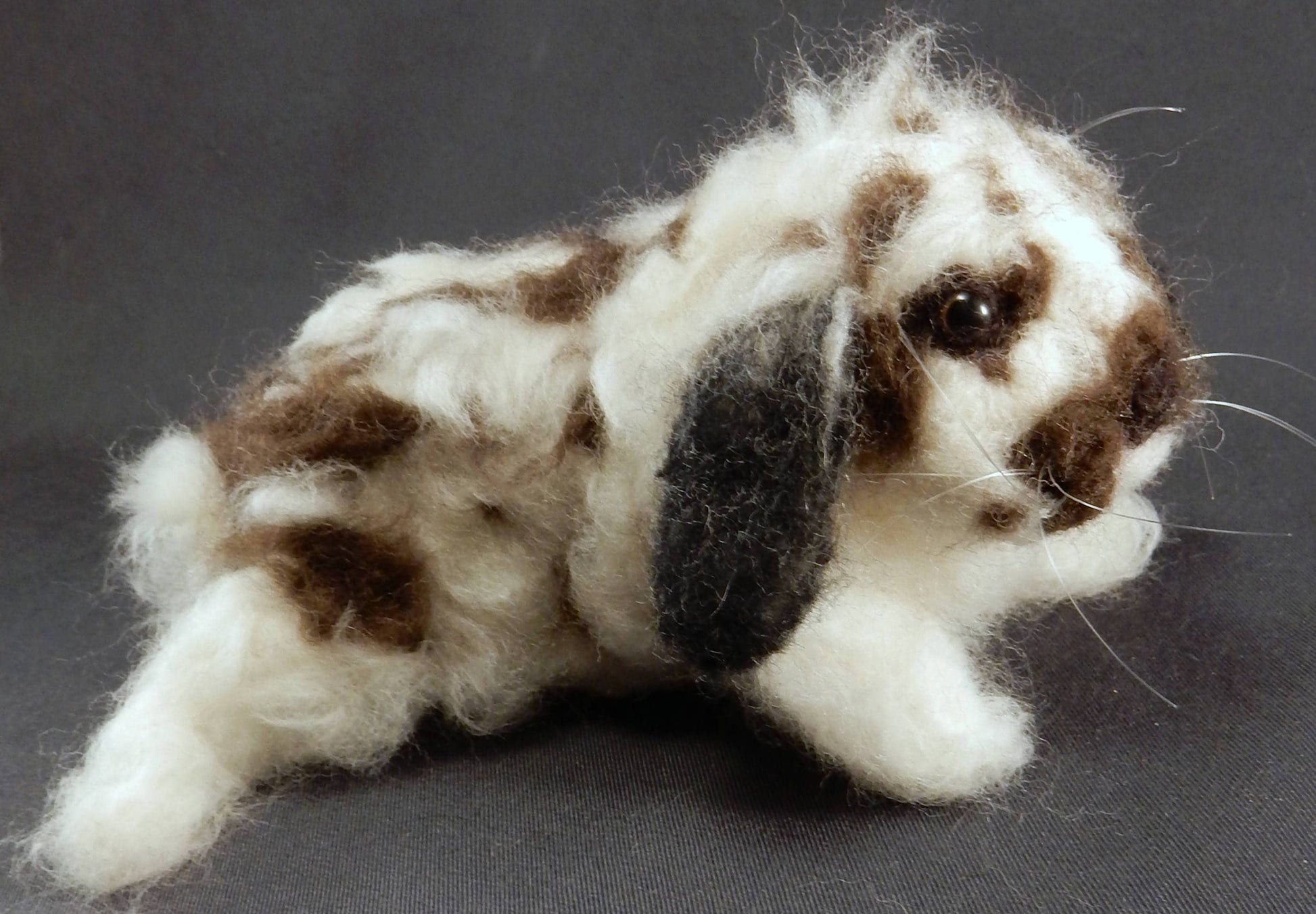 Custom felt rabbit miniature needle felted rabbit lover gift Dwarf Lop