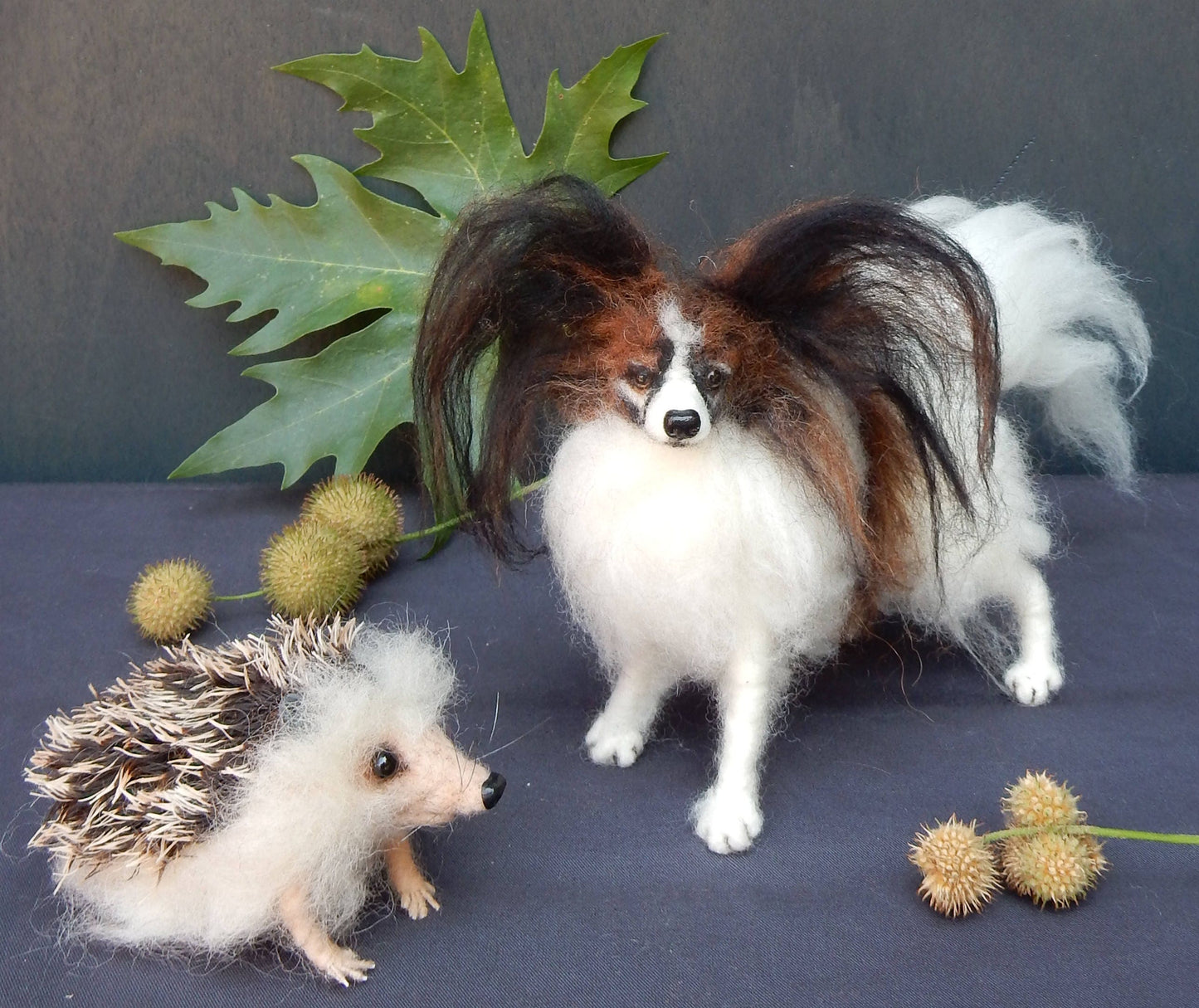 unique hedgehog felting faux taxidermy wool replica