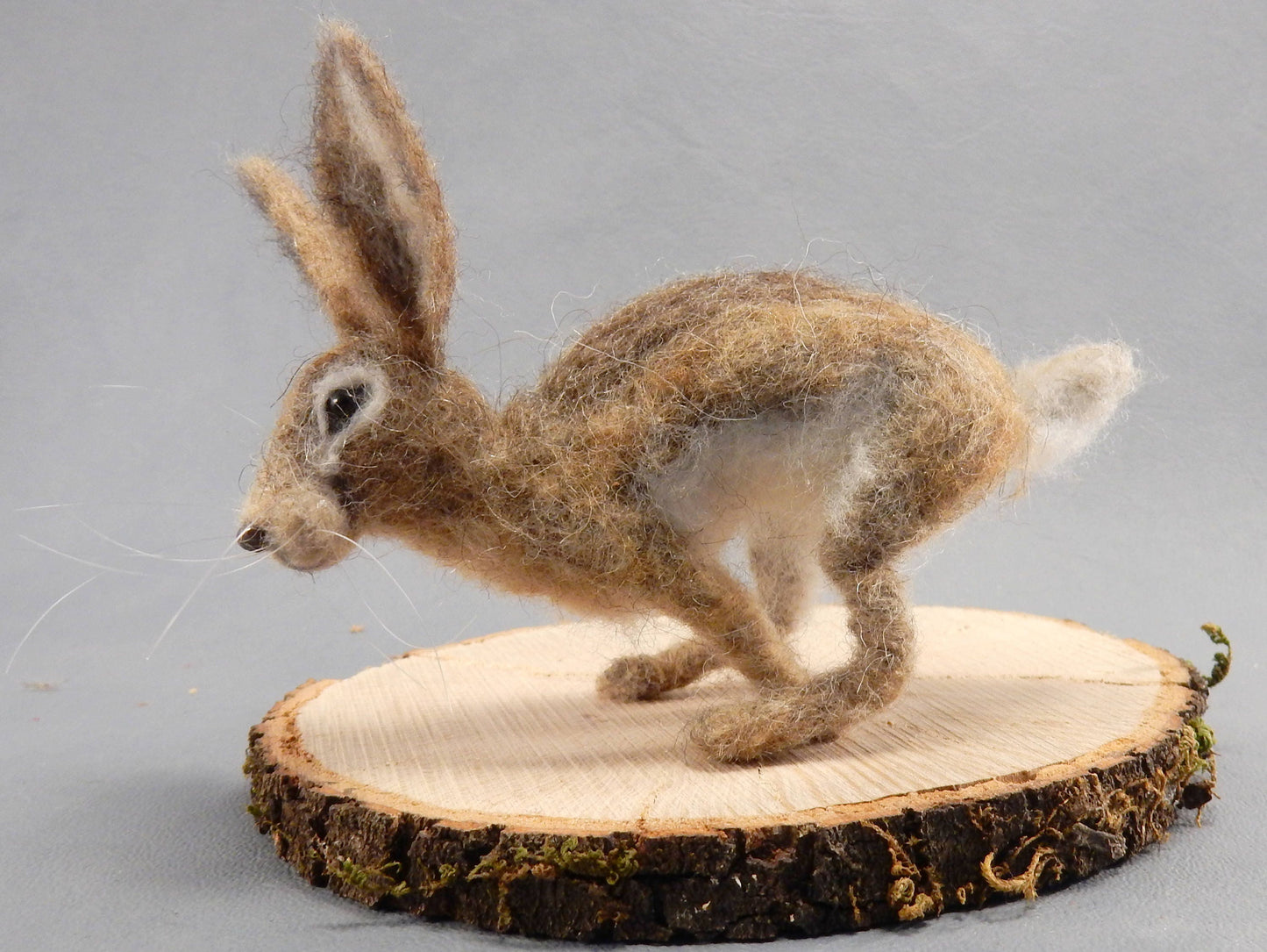 needle-felted hare faux taxidermy