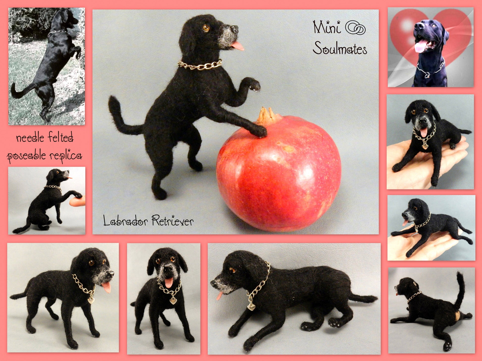 Labrador Retriever needle-felted dog miniature custom dog replicaLabrador Retriever needle felted dog miniature custom dog replica Grea