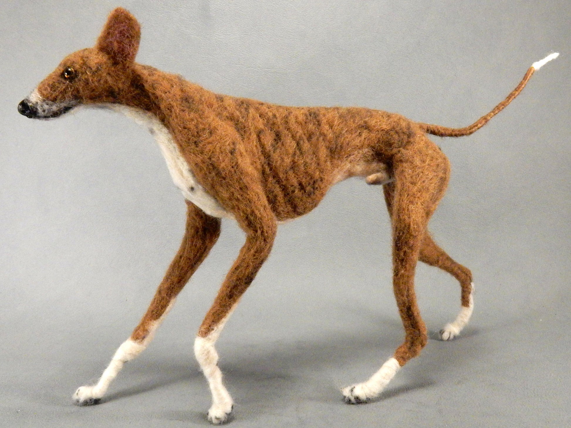 Sighthound needle-felted dog urn portrait Azawakh custom dog replica Sighthound needle felted dog urn portrait Azawakh custom dog replica d