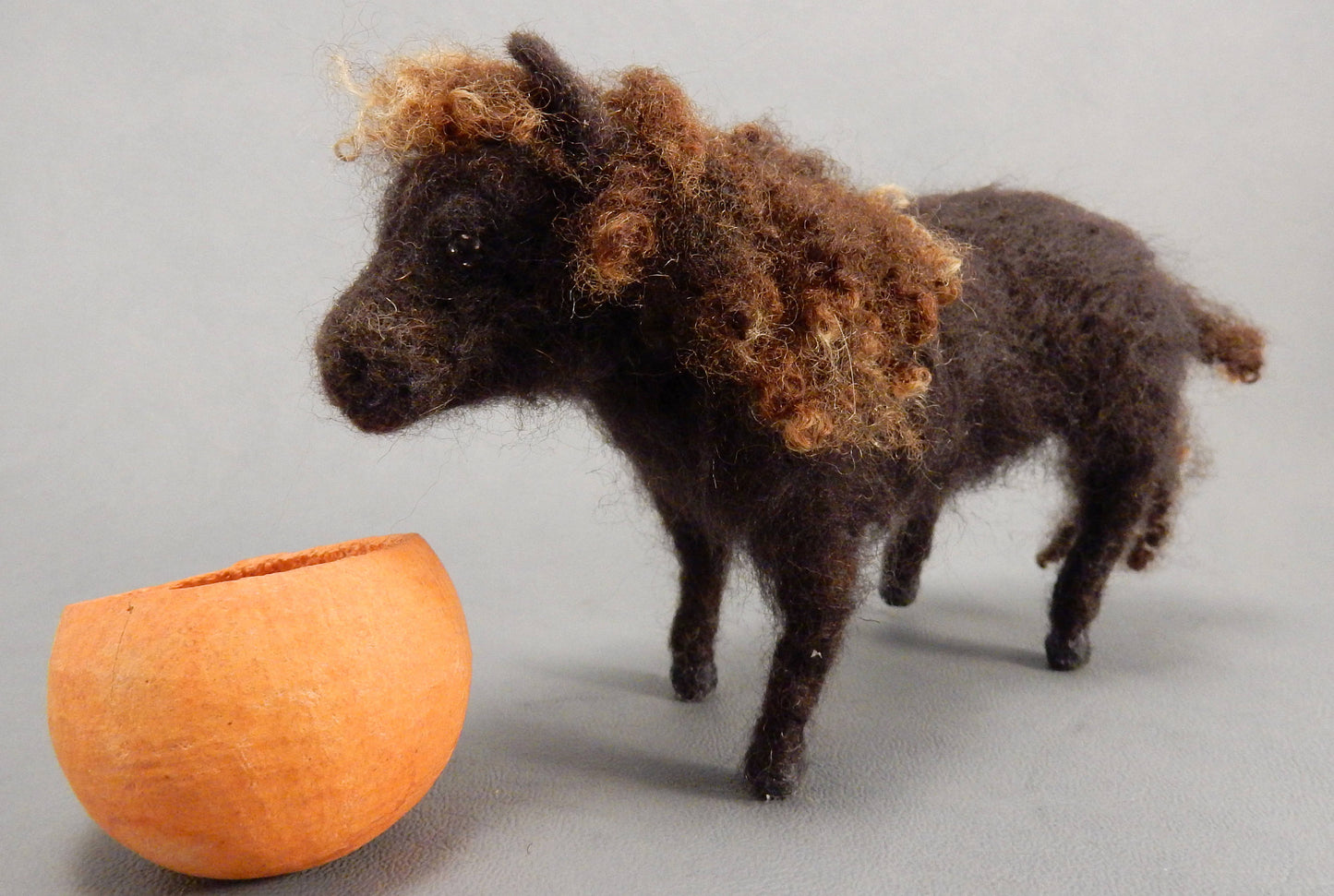 Shetland pony miniature custom felted pony replica