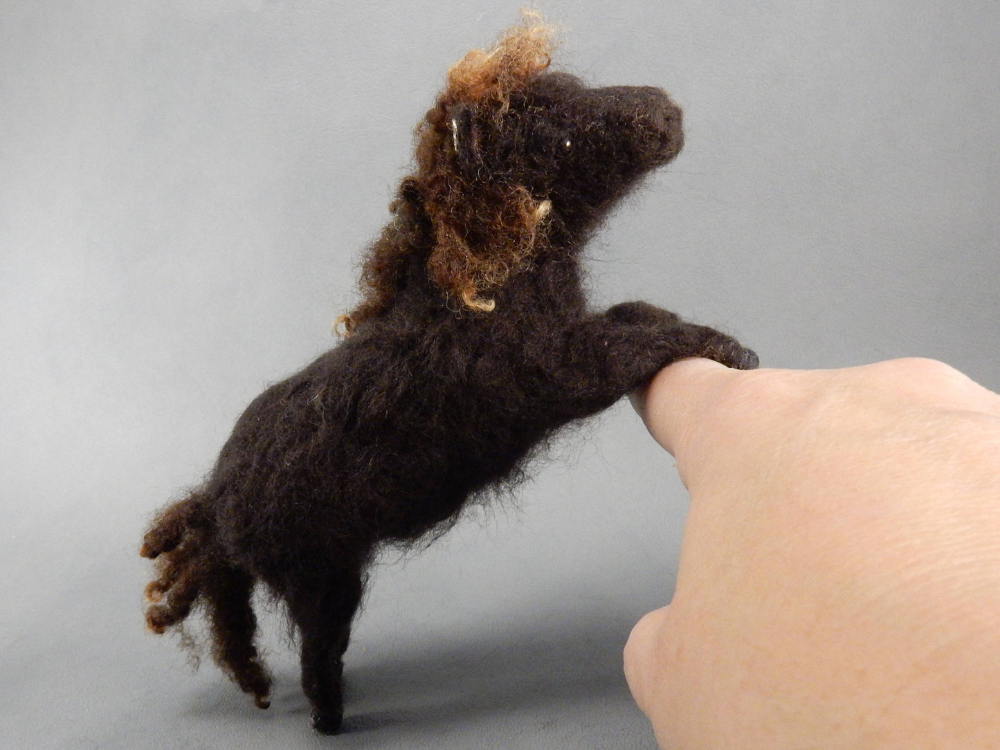 Shetland pony miniature custom felted pony replica