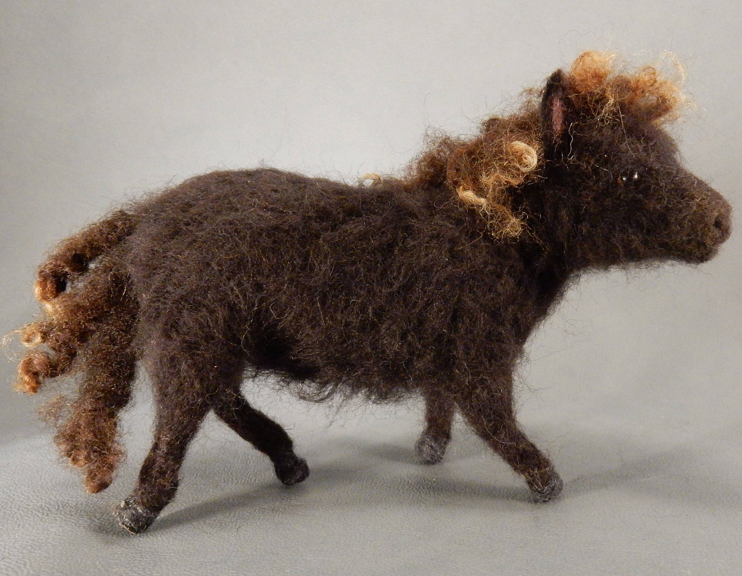 Shetland pony miniature custom felted pony replica