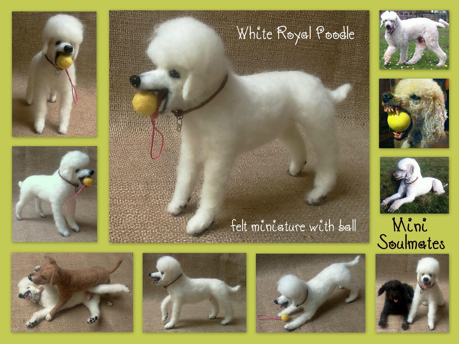 White Poodle mom gift idea custom dog double