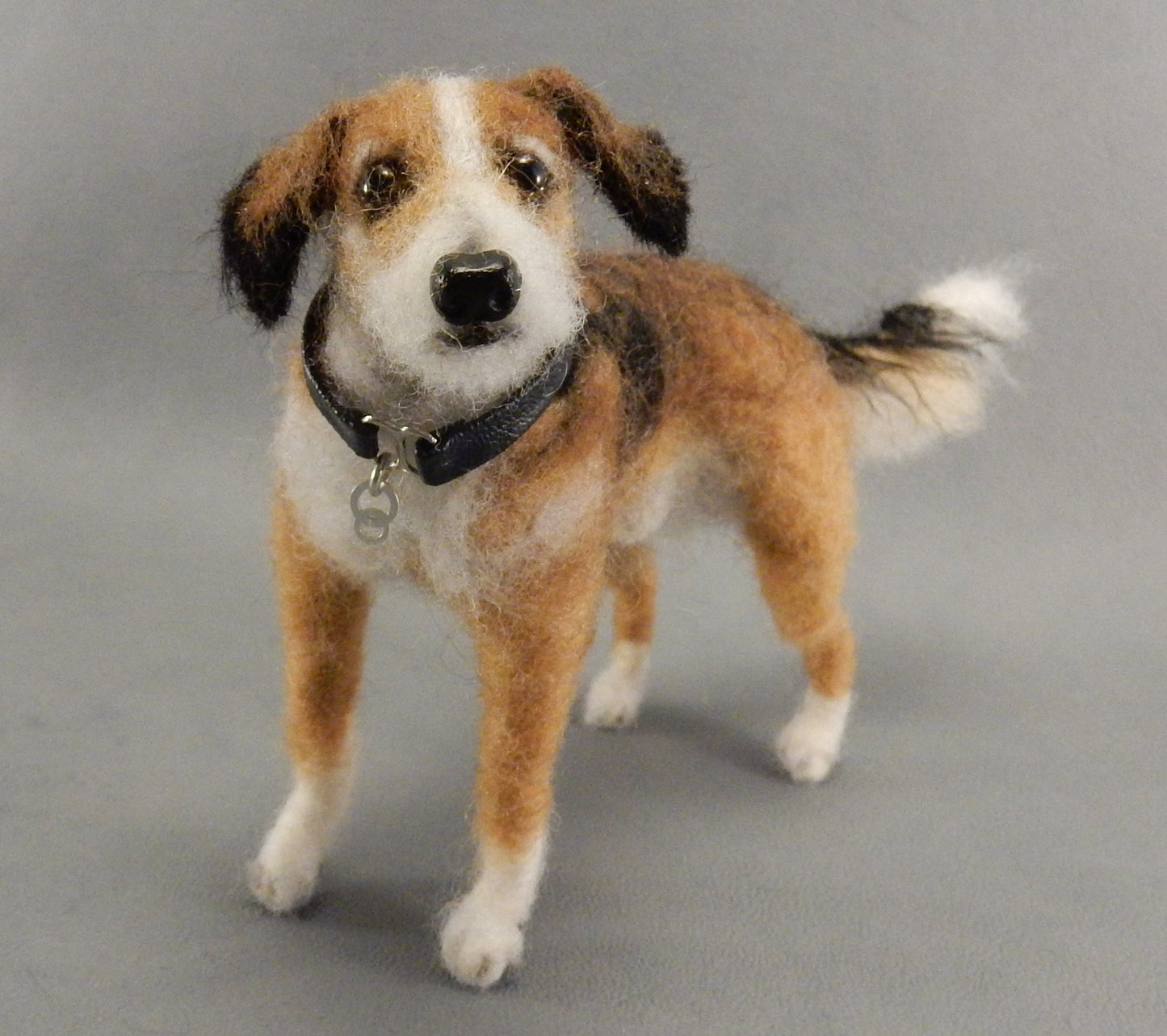 needle-felted dog miniature