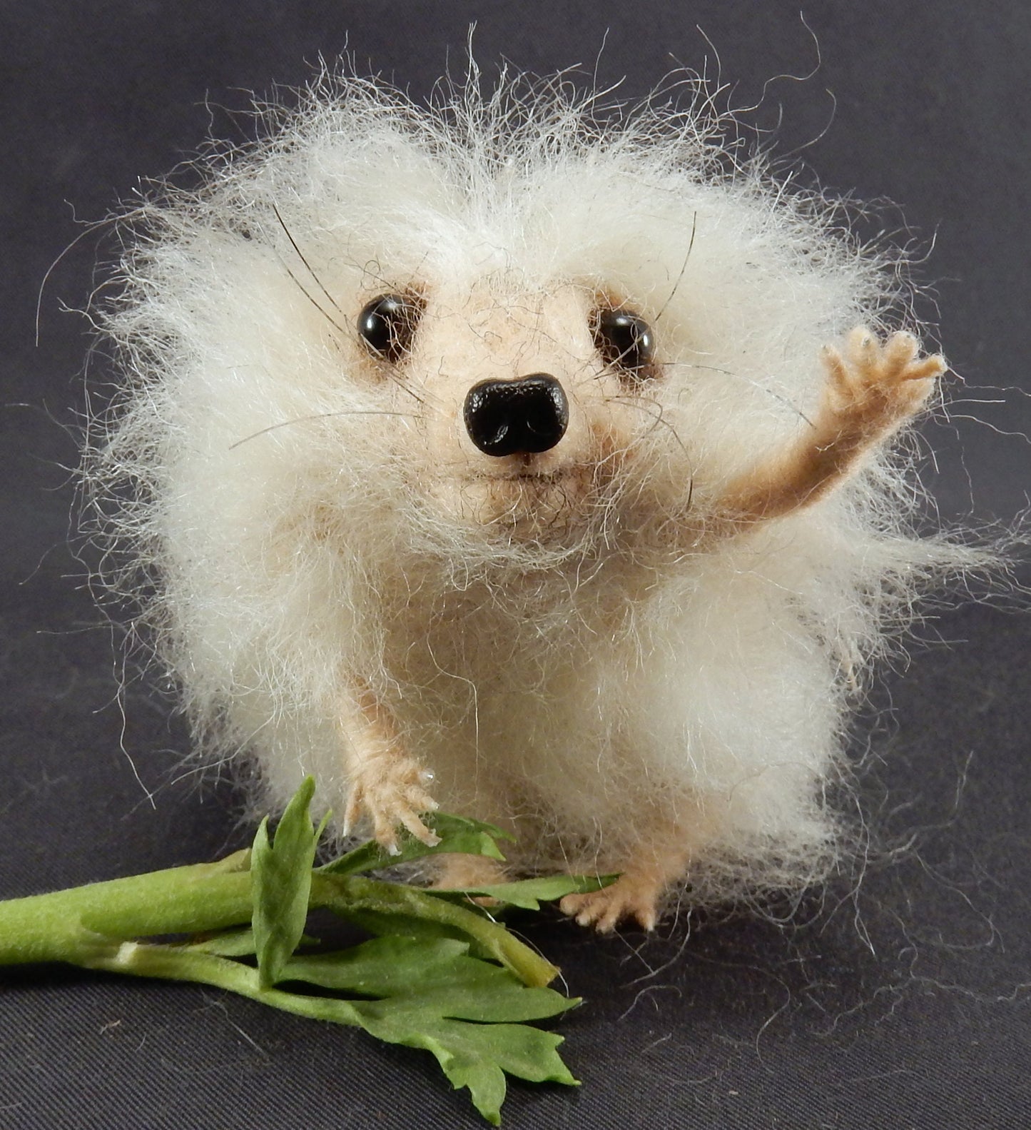 unique hedgehog felting faux taxidermy wool replica