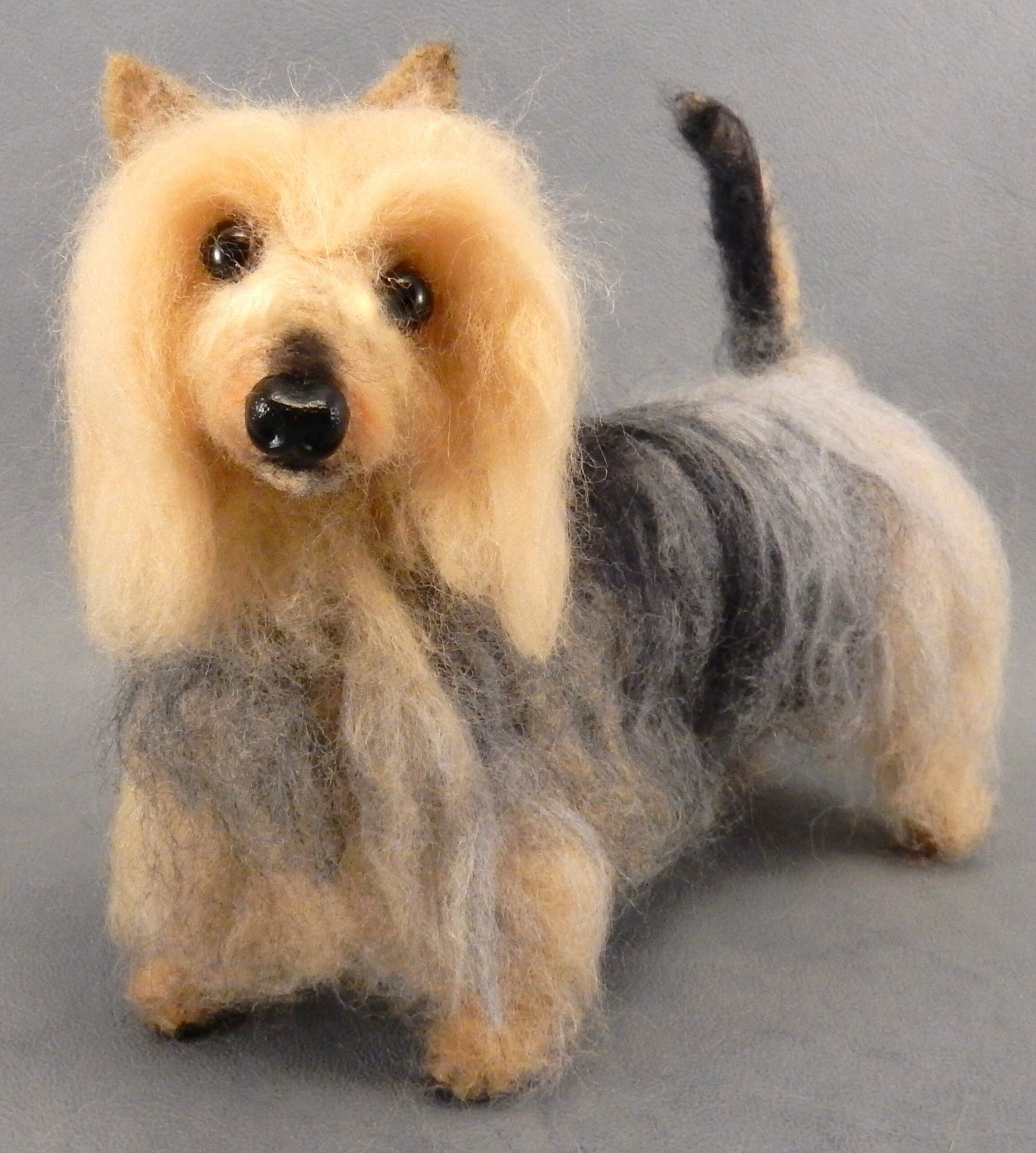 Australian Silly Terrier - Silky Terrier effigy needle-felted dog 