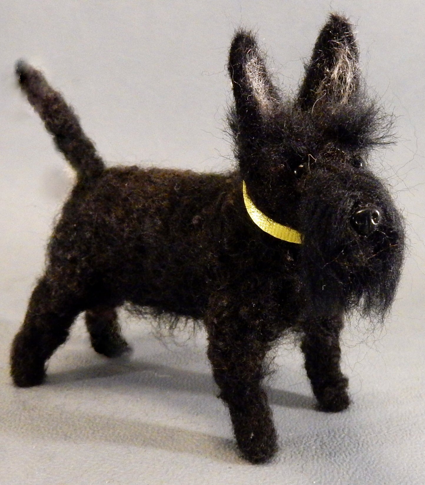 needle-felted dog replica Scottish Terrier 