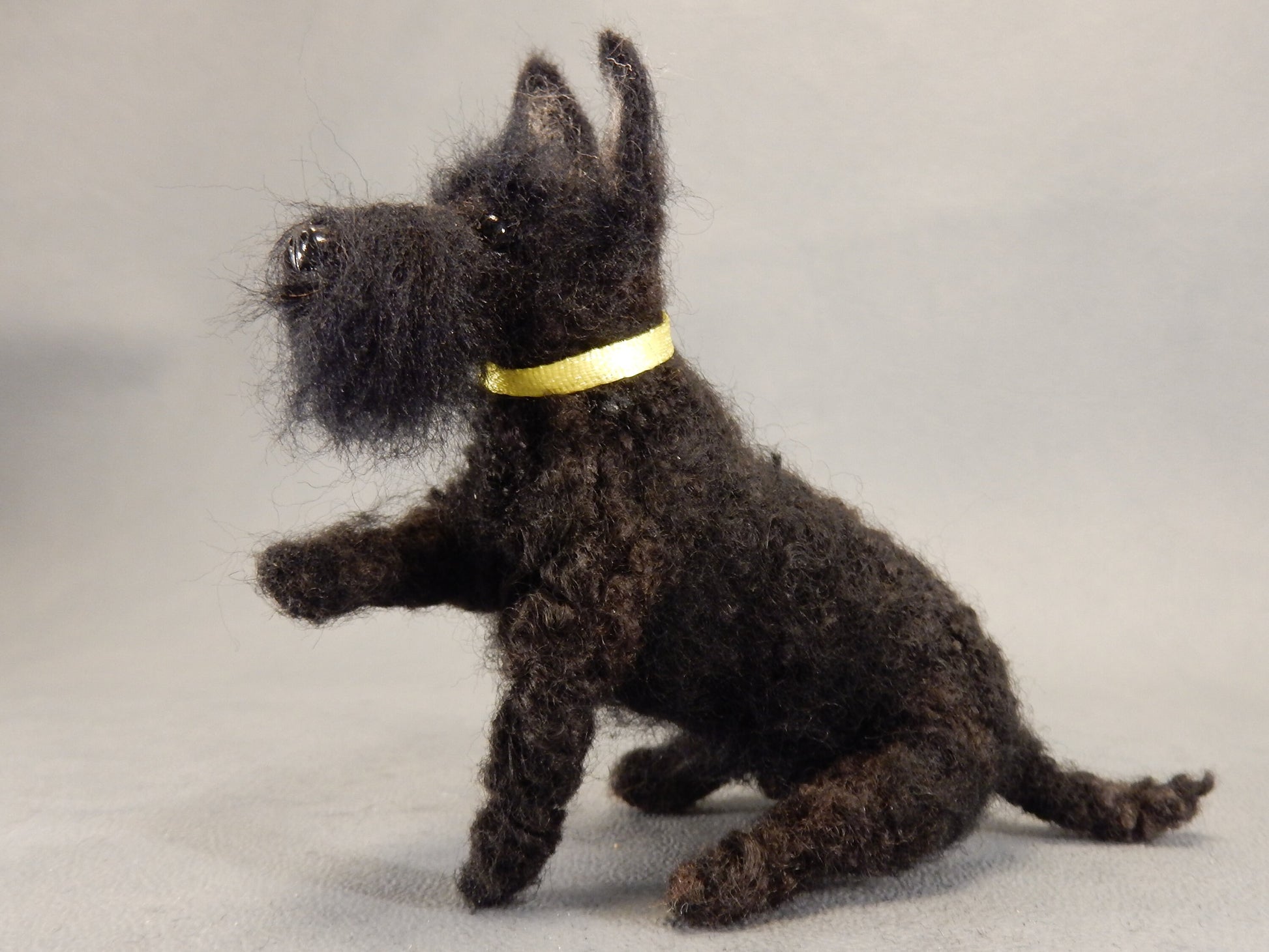 needle-felted dog replica Scottish Terrier 