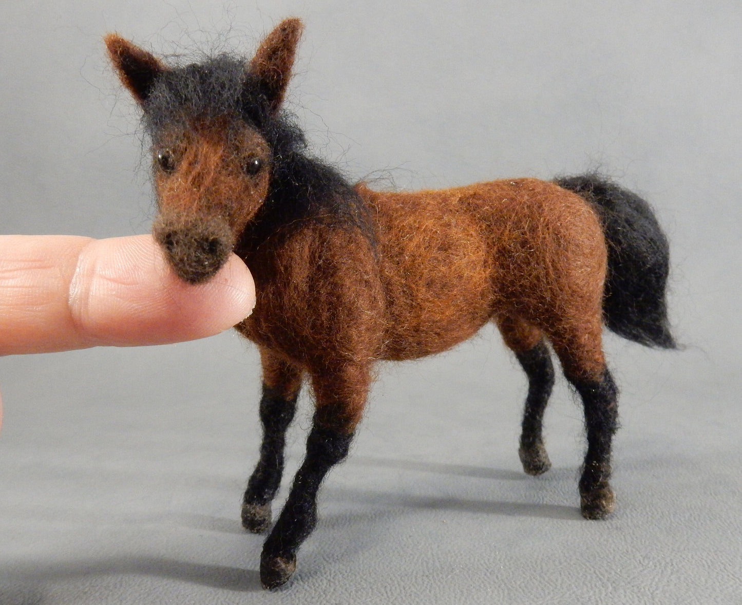 Custom horse lover gift needle felted horse replica