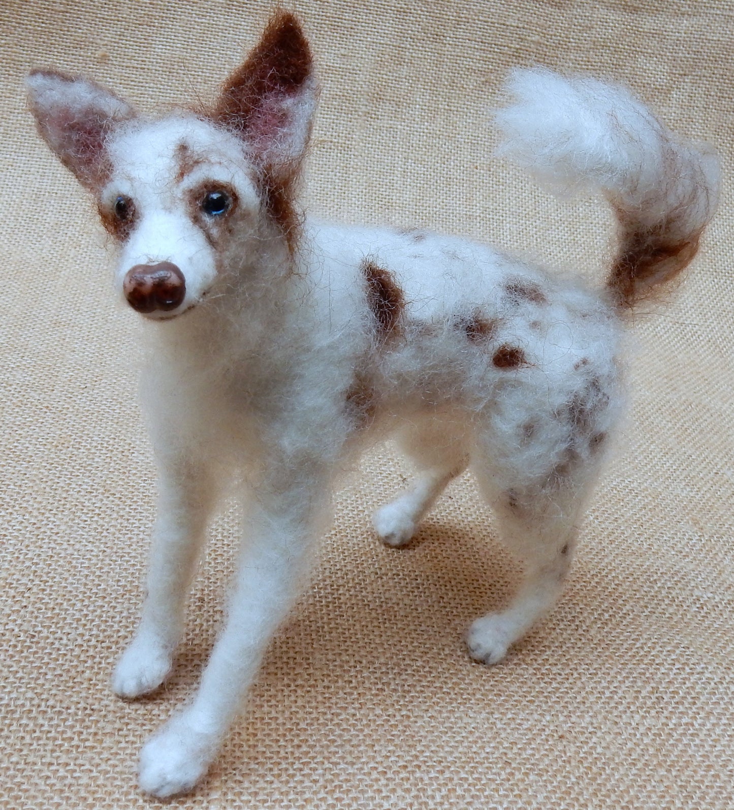 Border Collie needle-felt dog miniature custom dog replica