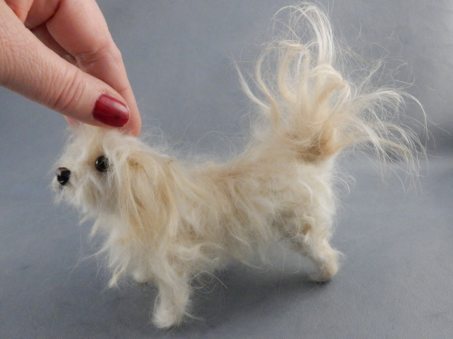 needle-felt GRIFFON Canis replica