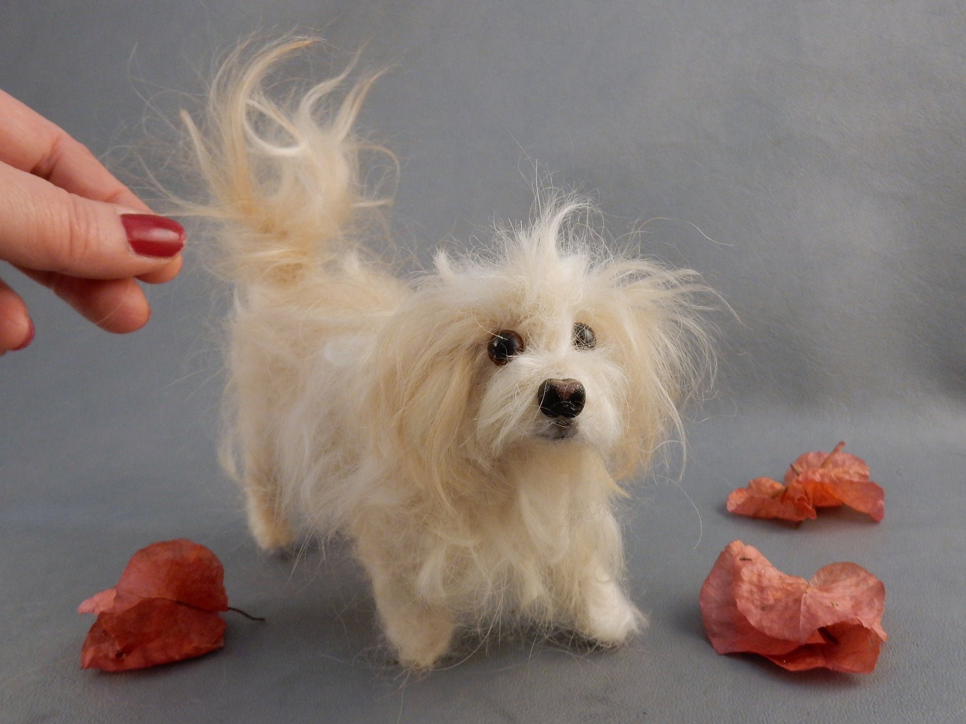 needle-felt GRIFFON Canis replica