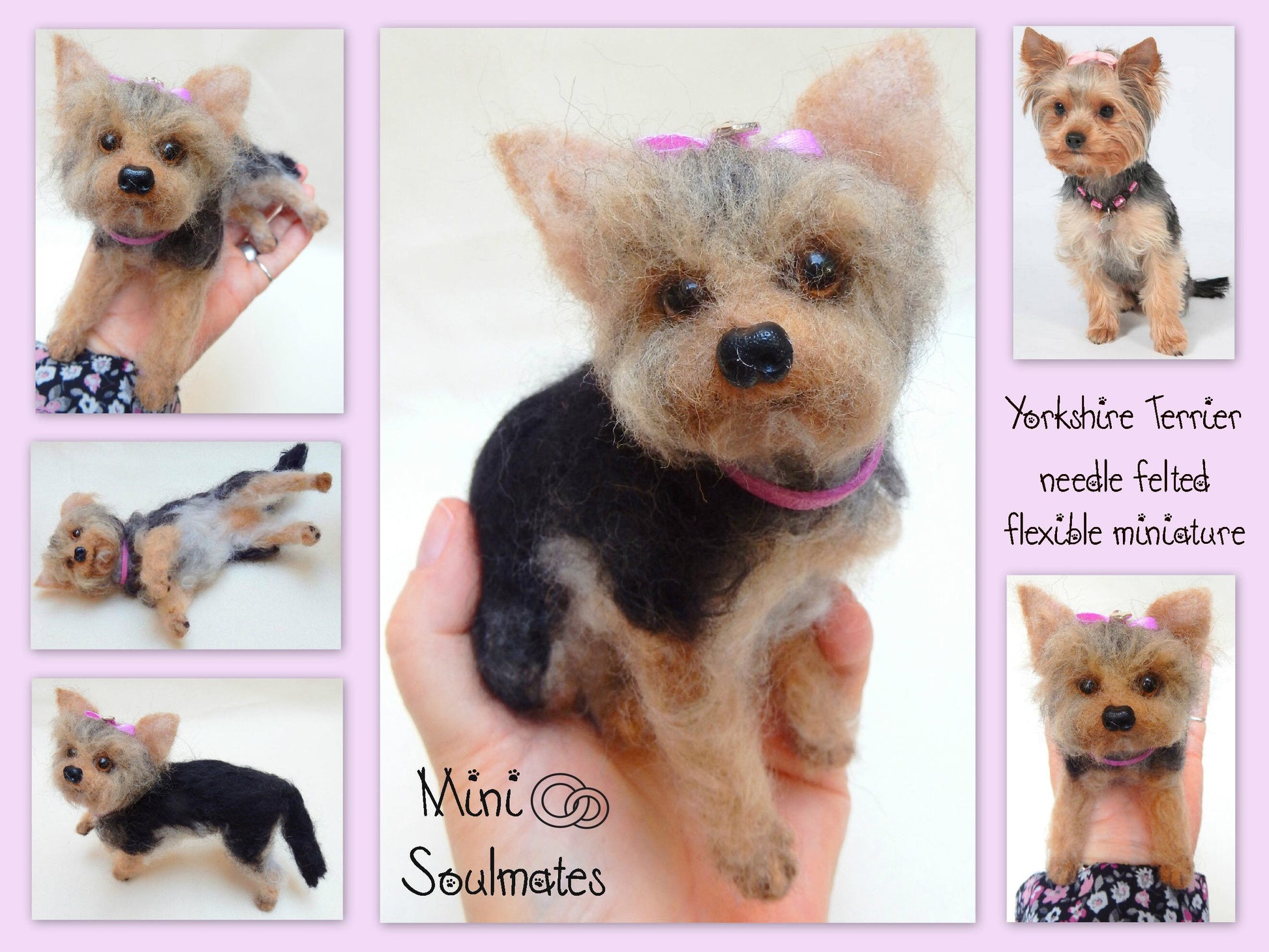 Yorkshire Terrier needle felted dog miniature