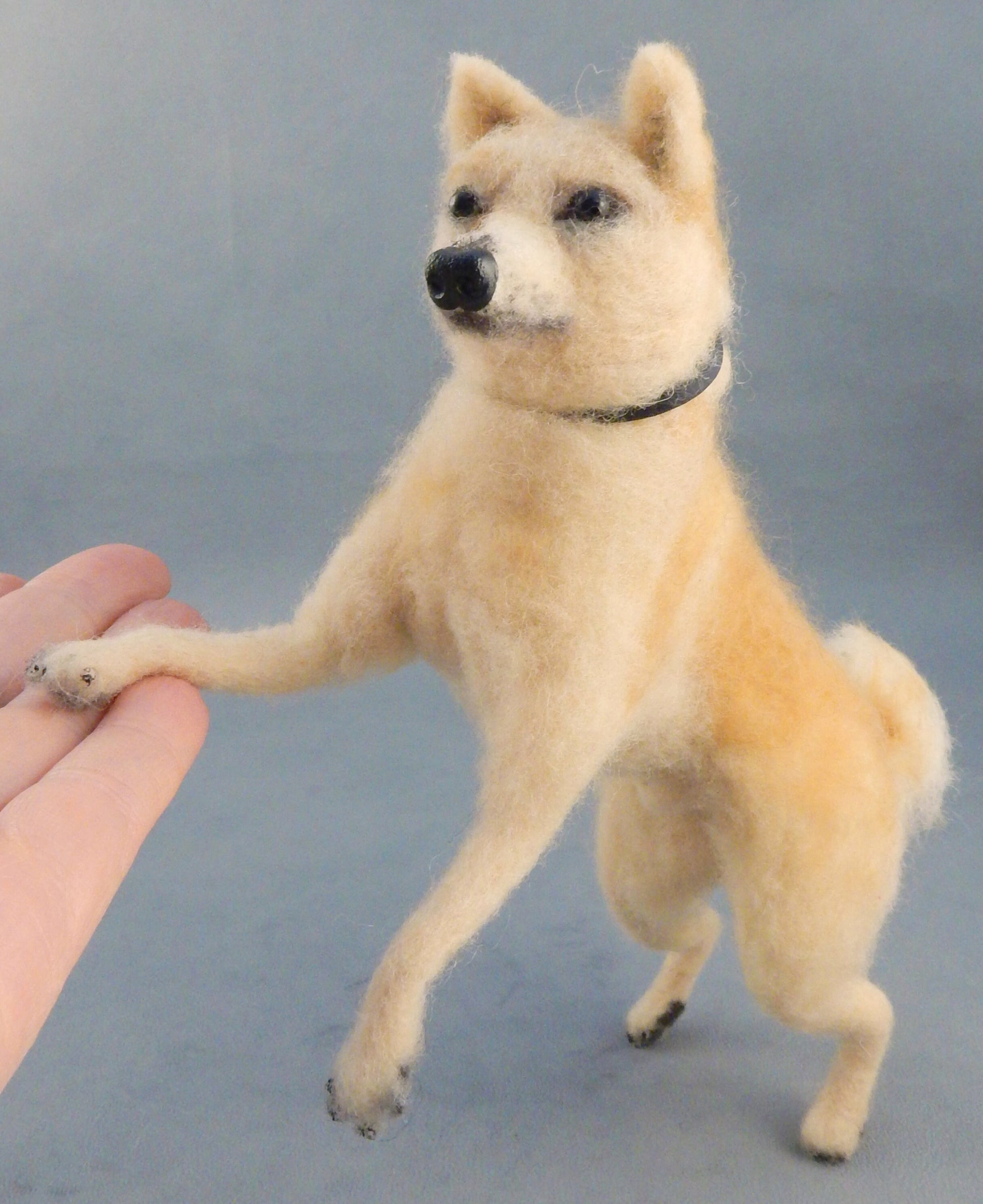 Akita Inu needle felt dog replica