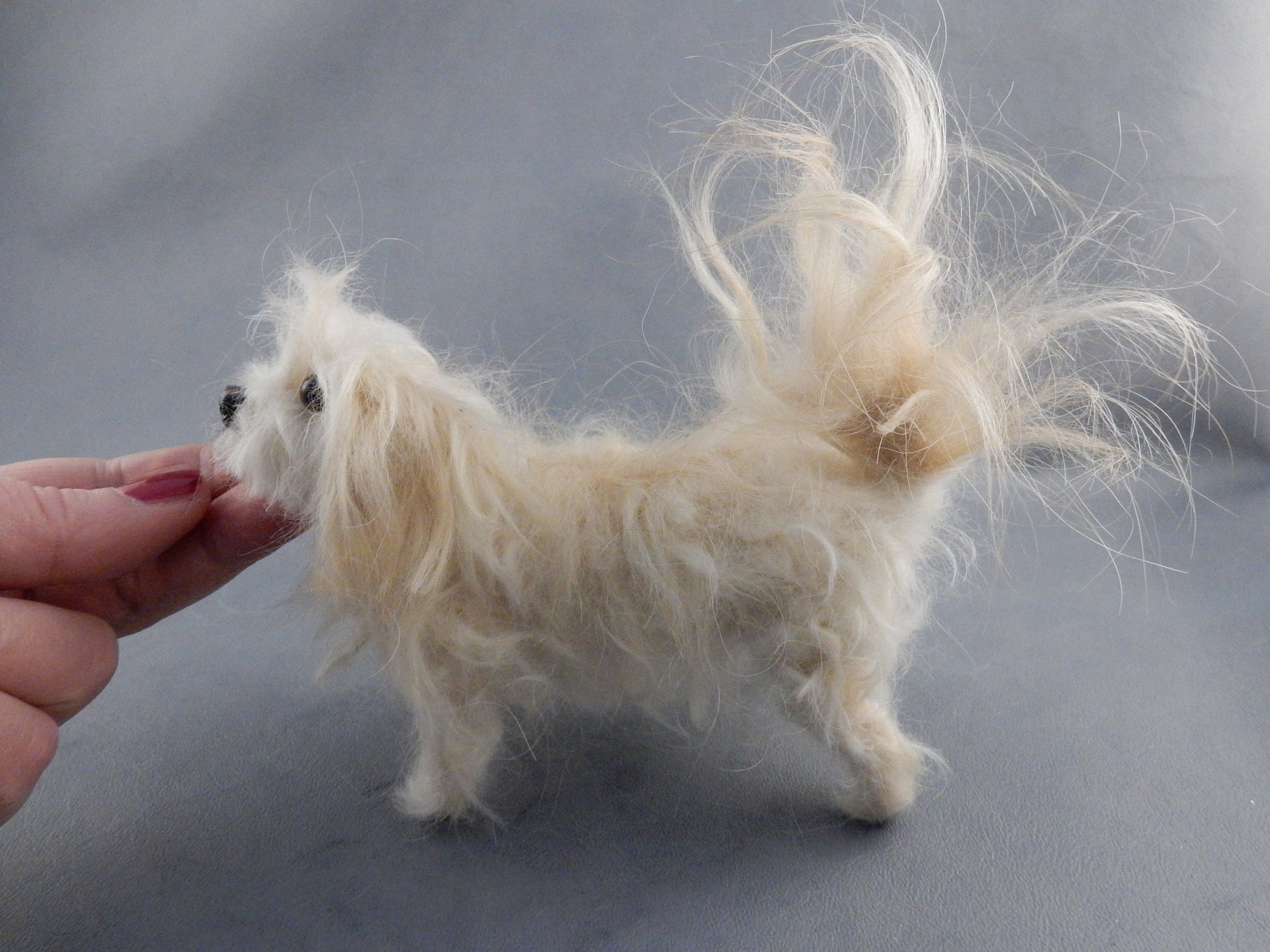 needle-felt GRIFFON Canis replica