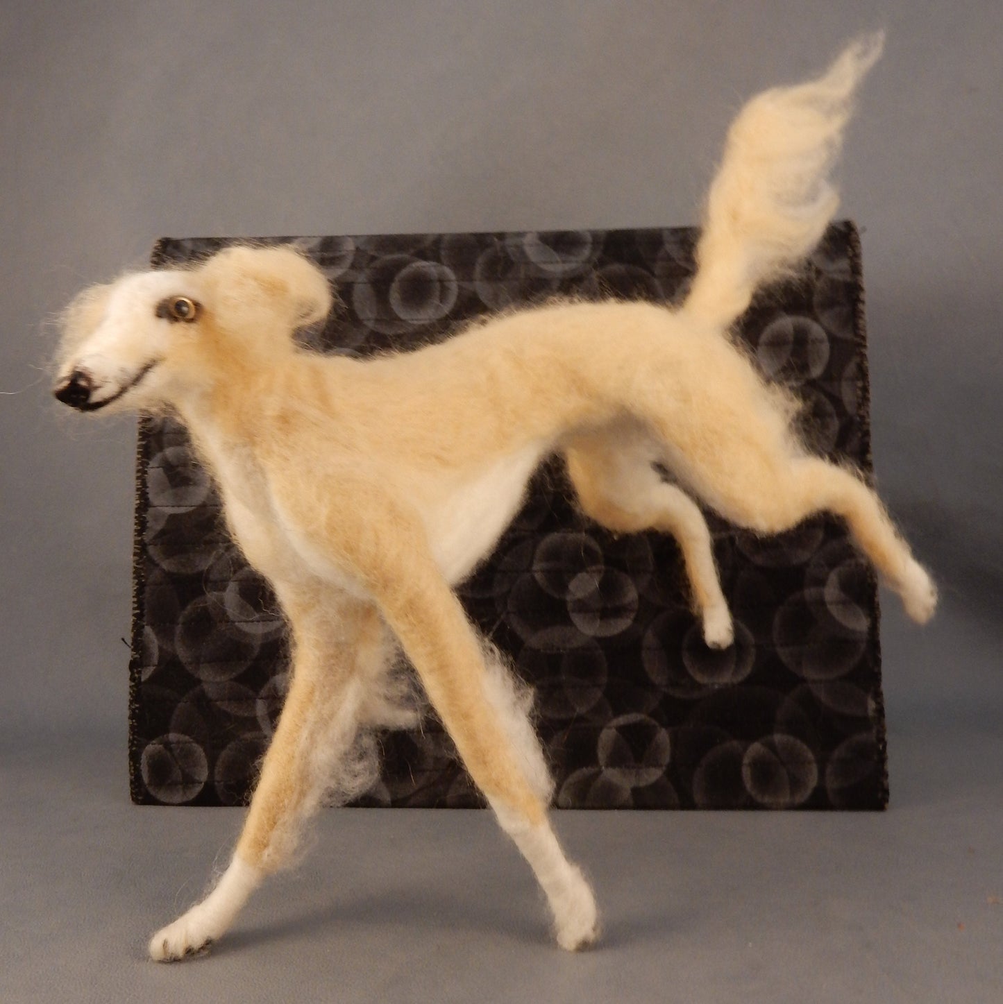 Silken Windsprite needle-felted dog miniature