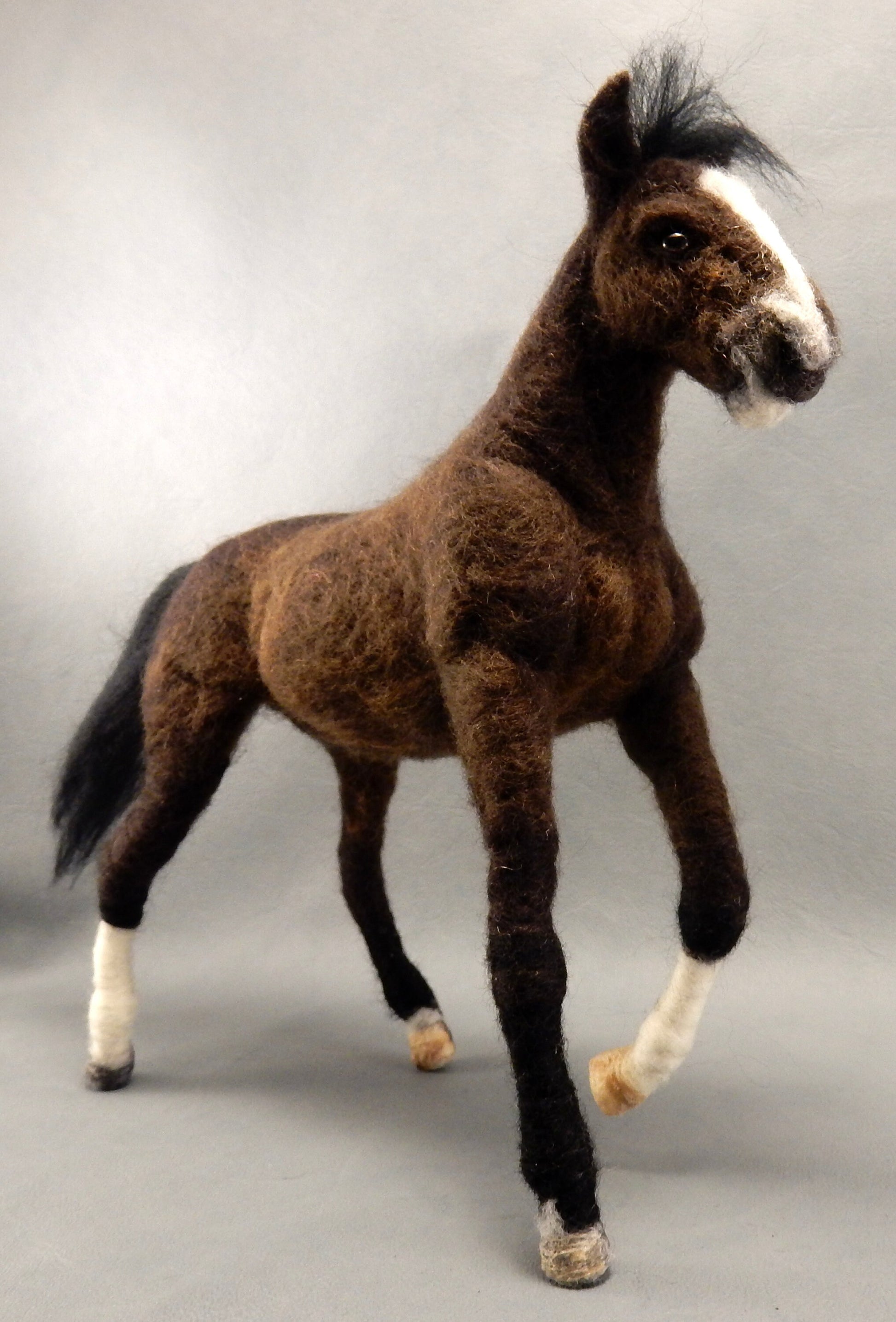 Needle-felted horse replica Arabian horse lover gift