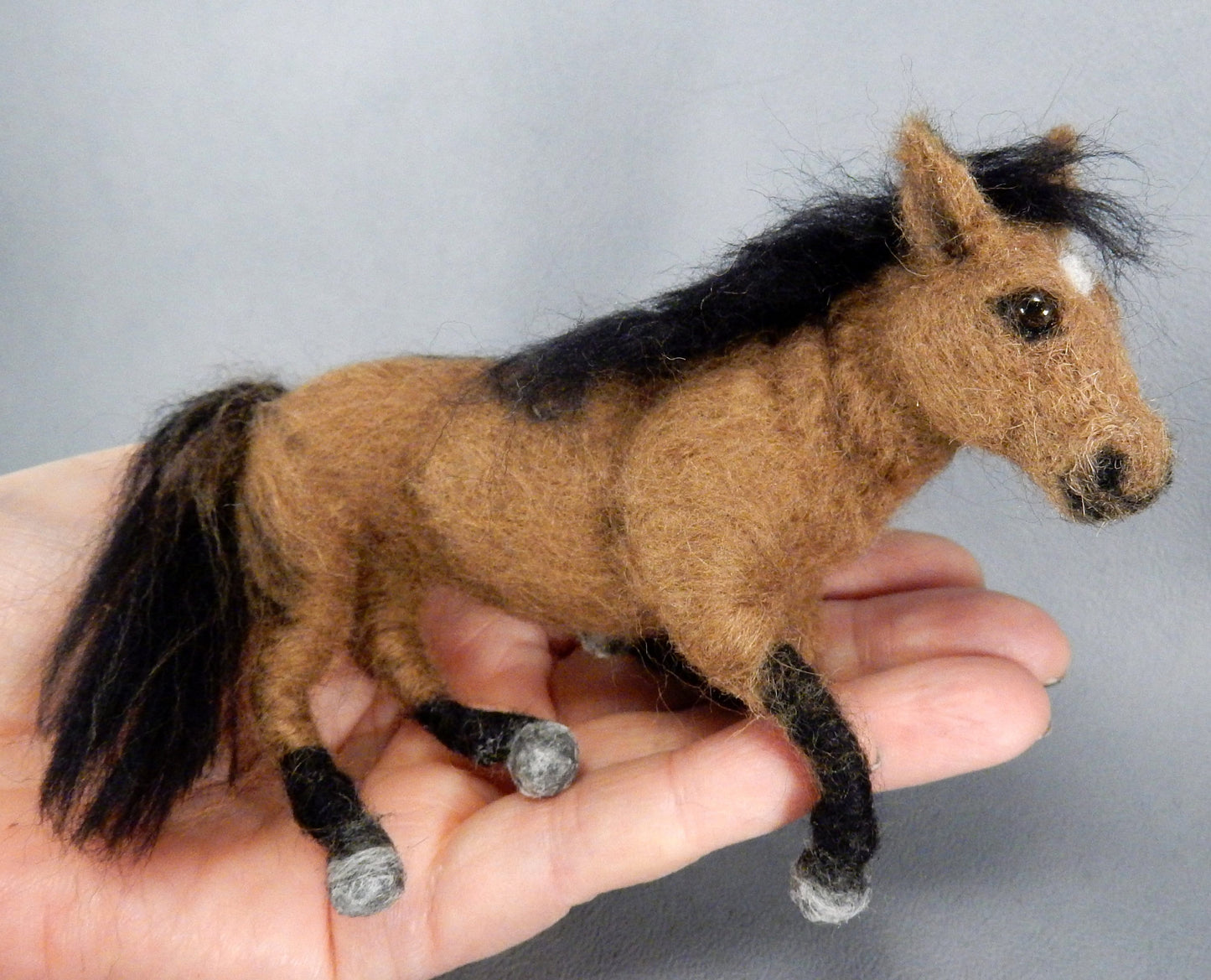 Custom felted horse loss keepsake horse miniature