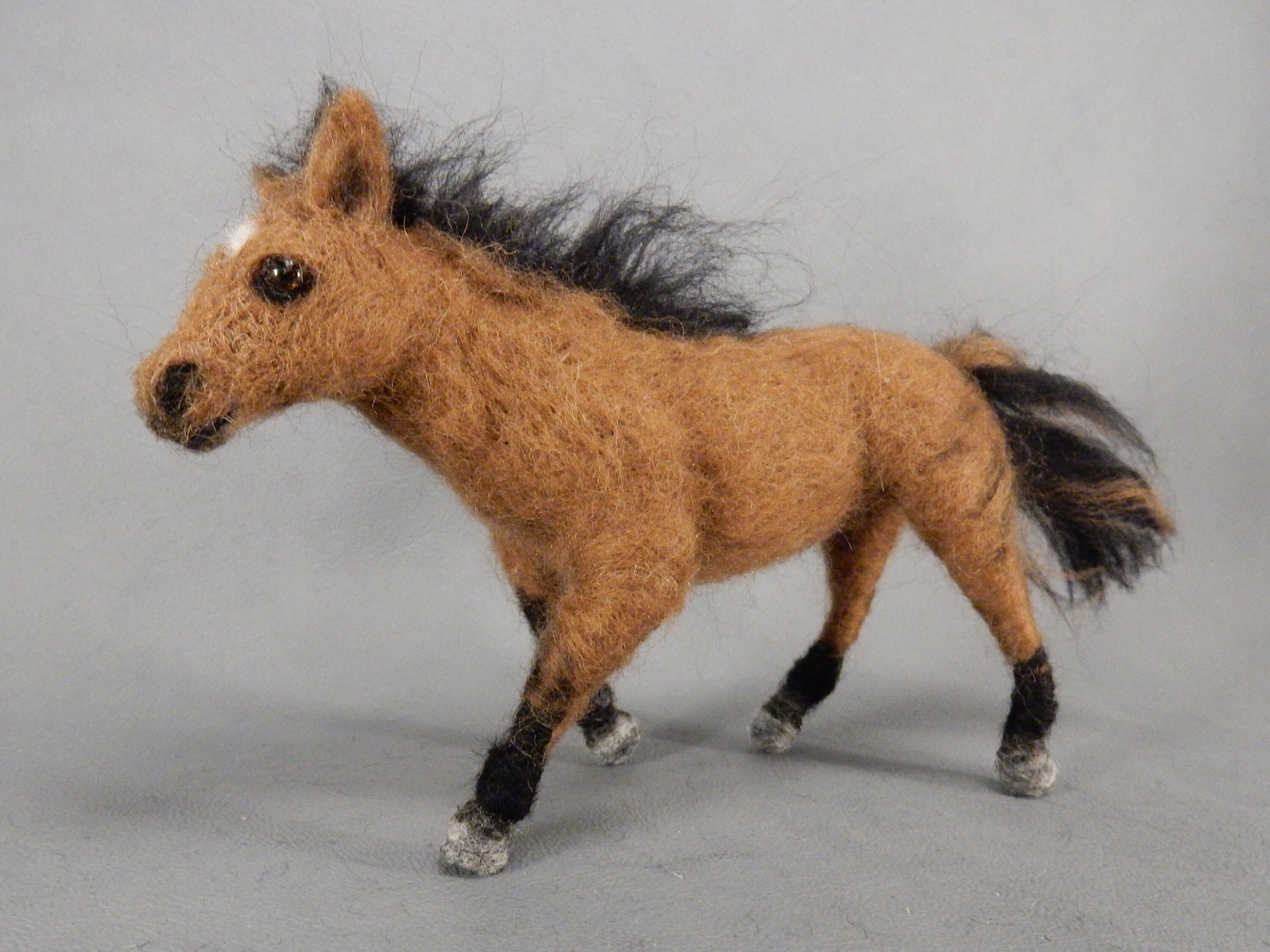 Custom felted horse loss keepsake horse miniature