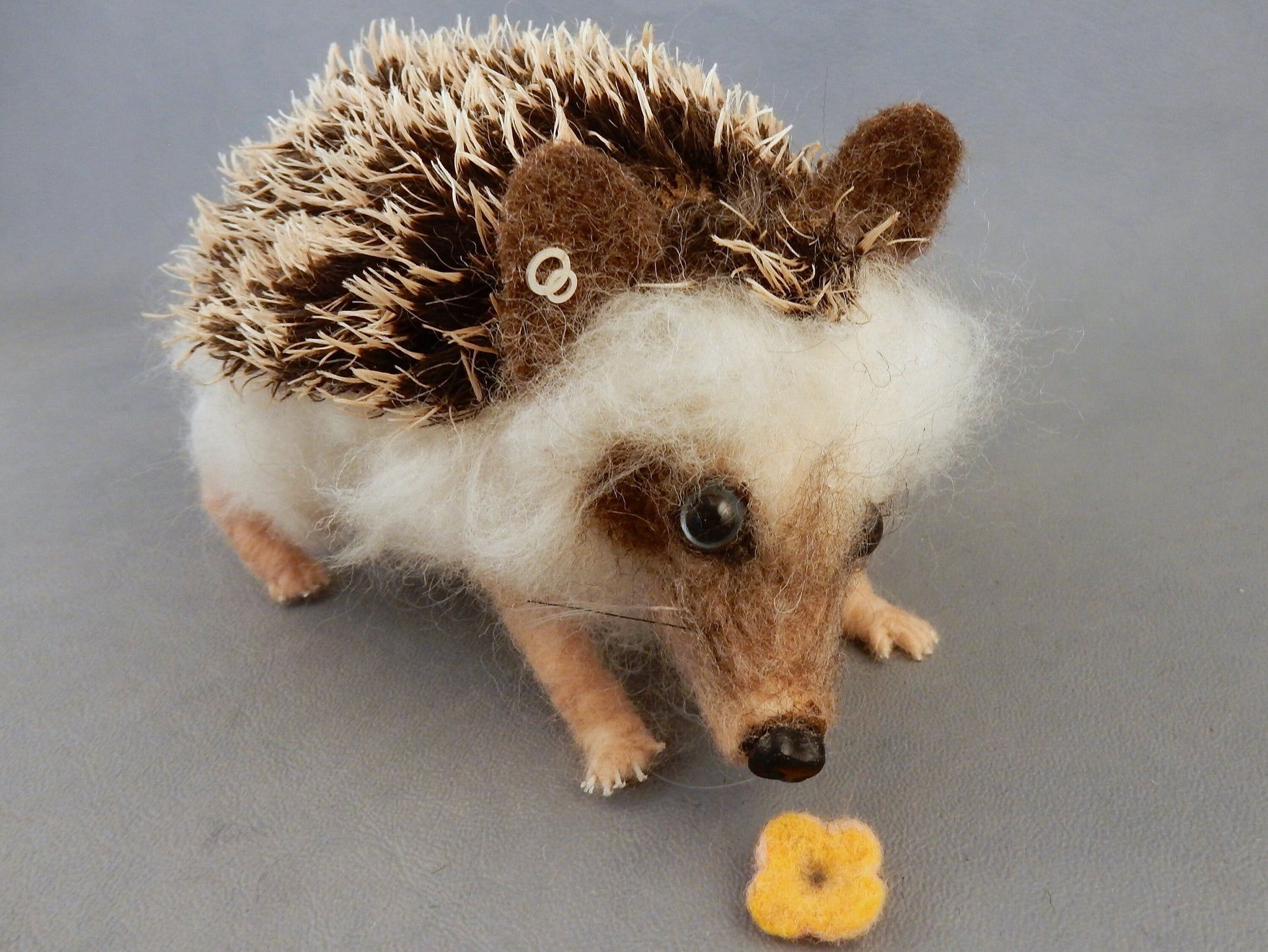 unique hedgehog felting faux taxidermy wool replica