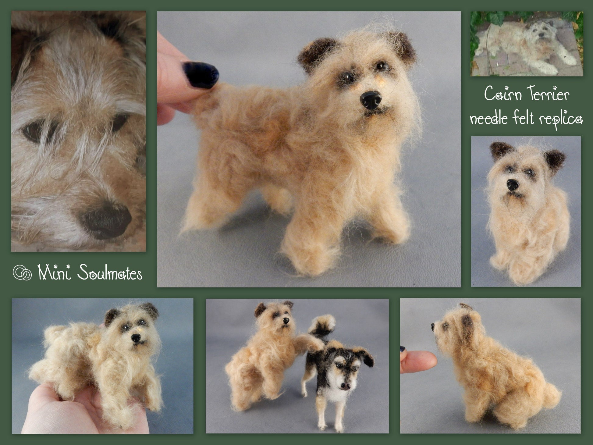 Cairn TERRIER needle-felt dog miniature