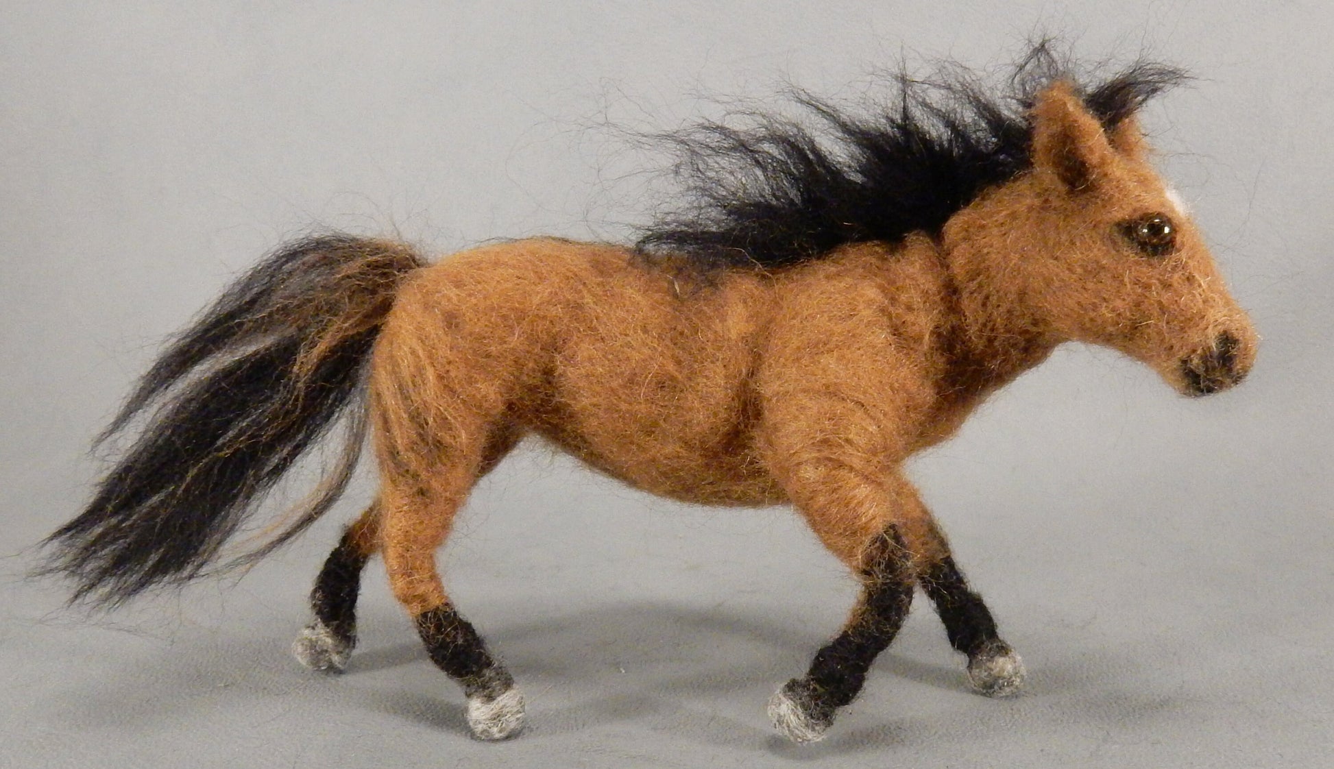 Custom felted horse loss keepsake horse miniature